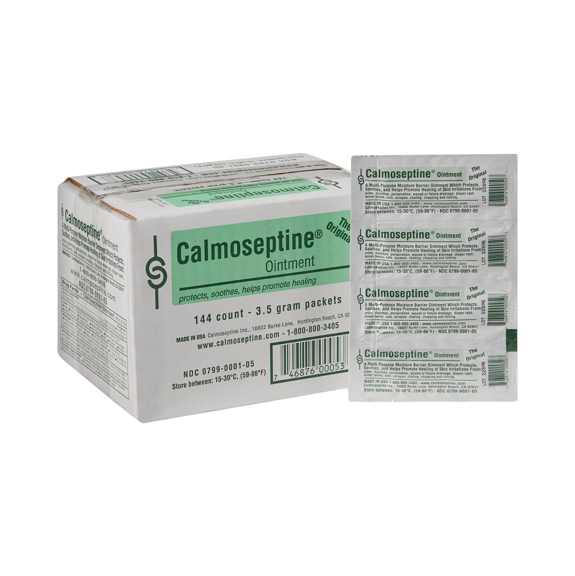 Calmoseptine® Moisture Barrier Scented Ointment, 0.125-ounce Individual Packets - Image 2