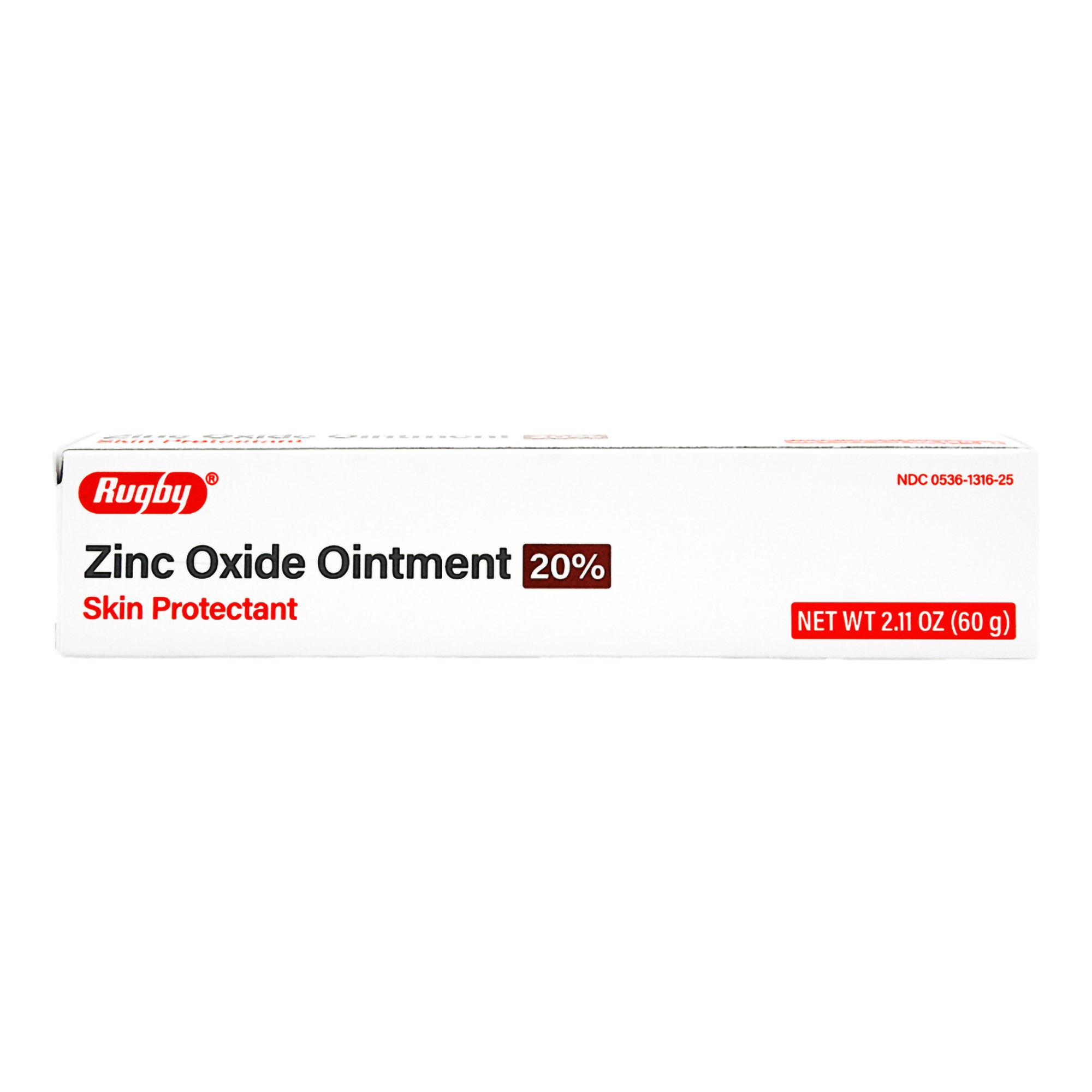 Rugby® 20% Zinc Oxide Ointment Skin Protectant, 60-gram Tube - Image 2