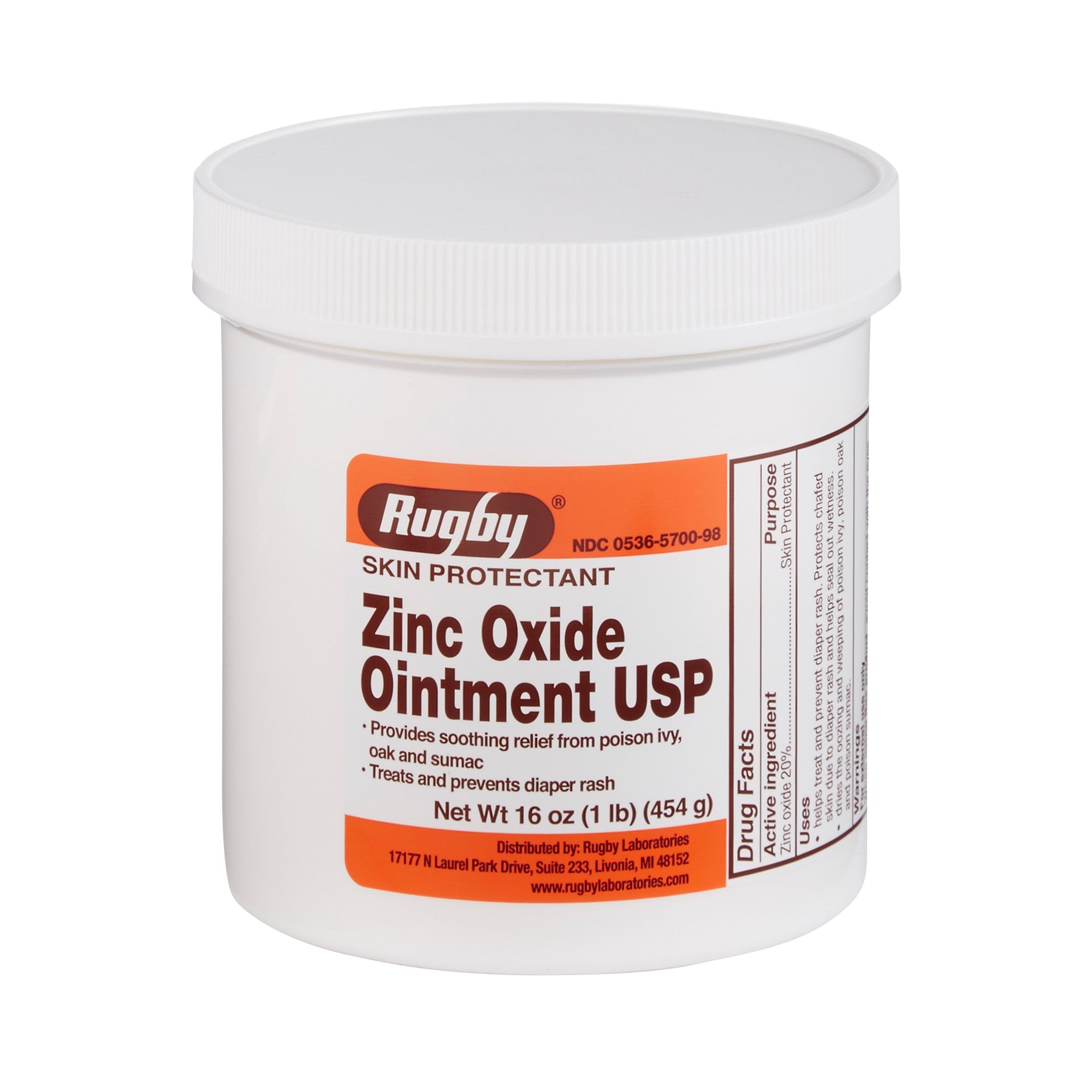Rugby® Zinc Oxide Skin Ointment USP, 16 oz. - Image 2