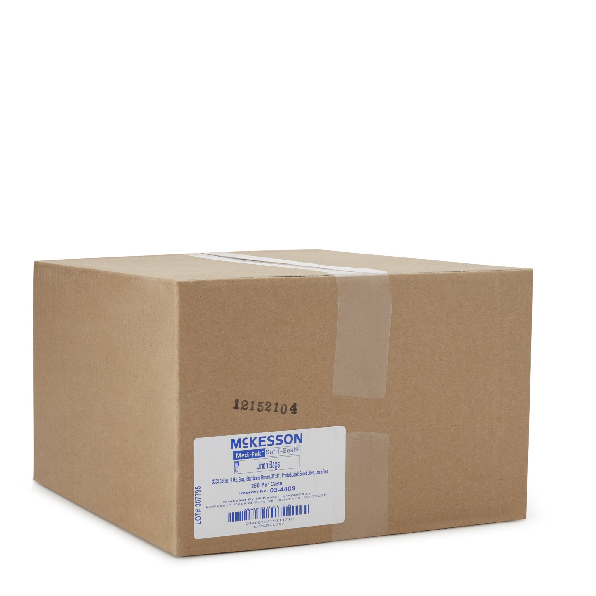 McKesson Soiled Linen Bag, Blue, 30 - 33 gal. Capacity, Fits Hamper Stand 198683 - Image 2