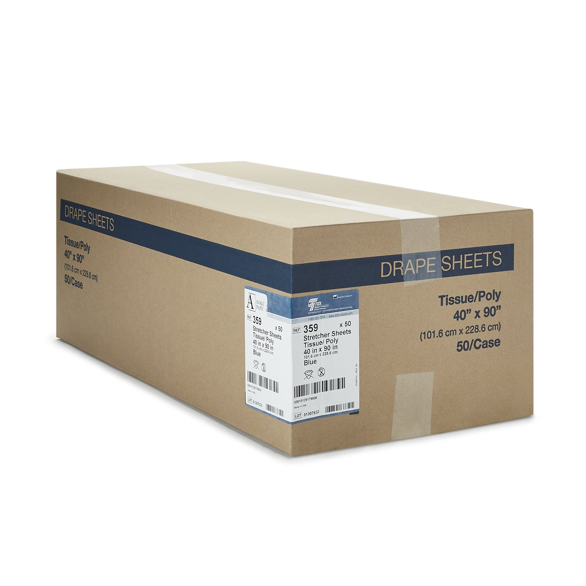 Avalon® Stretcher Sheet, 40 x 90 Inch - Image 3