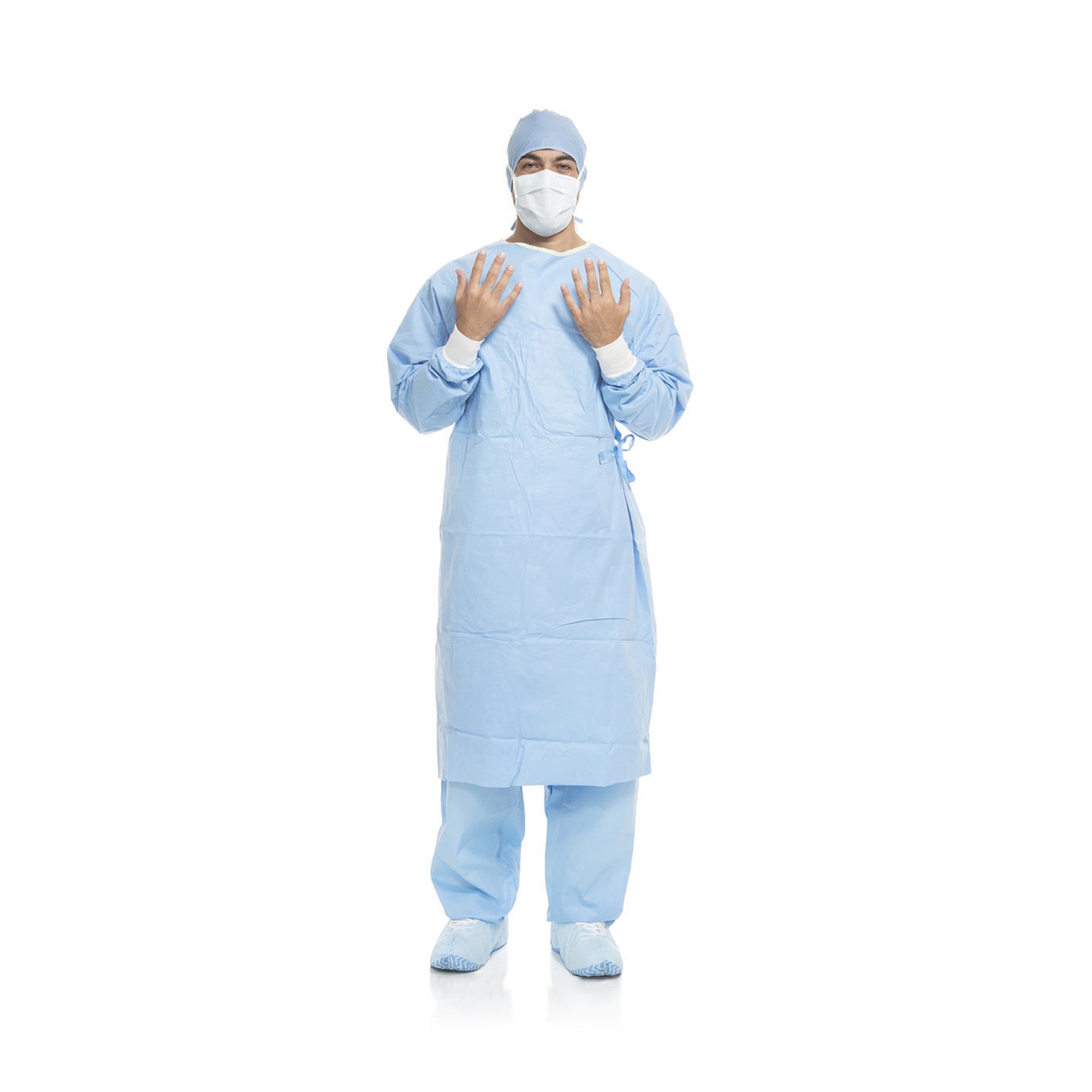 Aero Blue Surgical Gown with Towel, X-Large