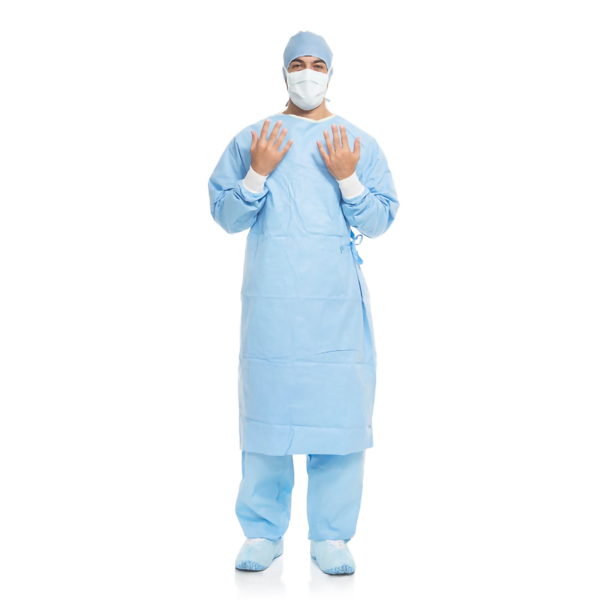 Aero Blue Surgical Gown with Towel, X-Large