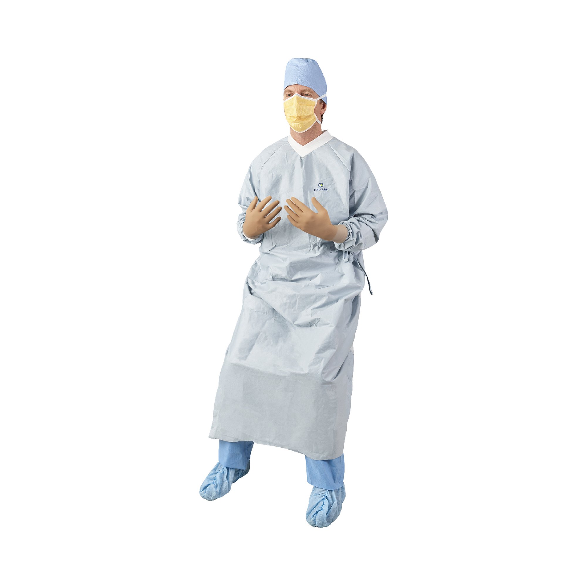 Aero Chrome Surgical Gown with Towel, Large - Image 3