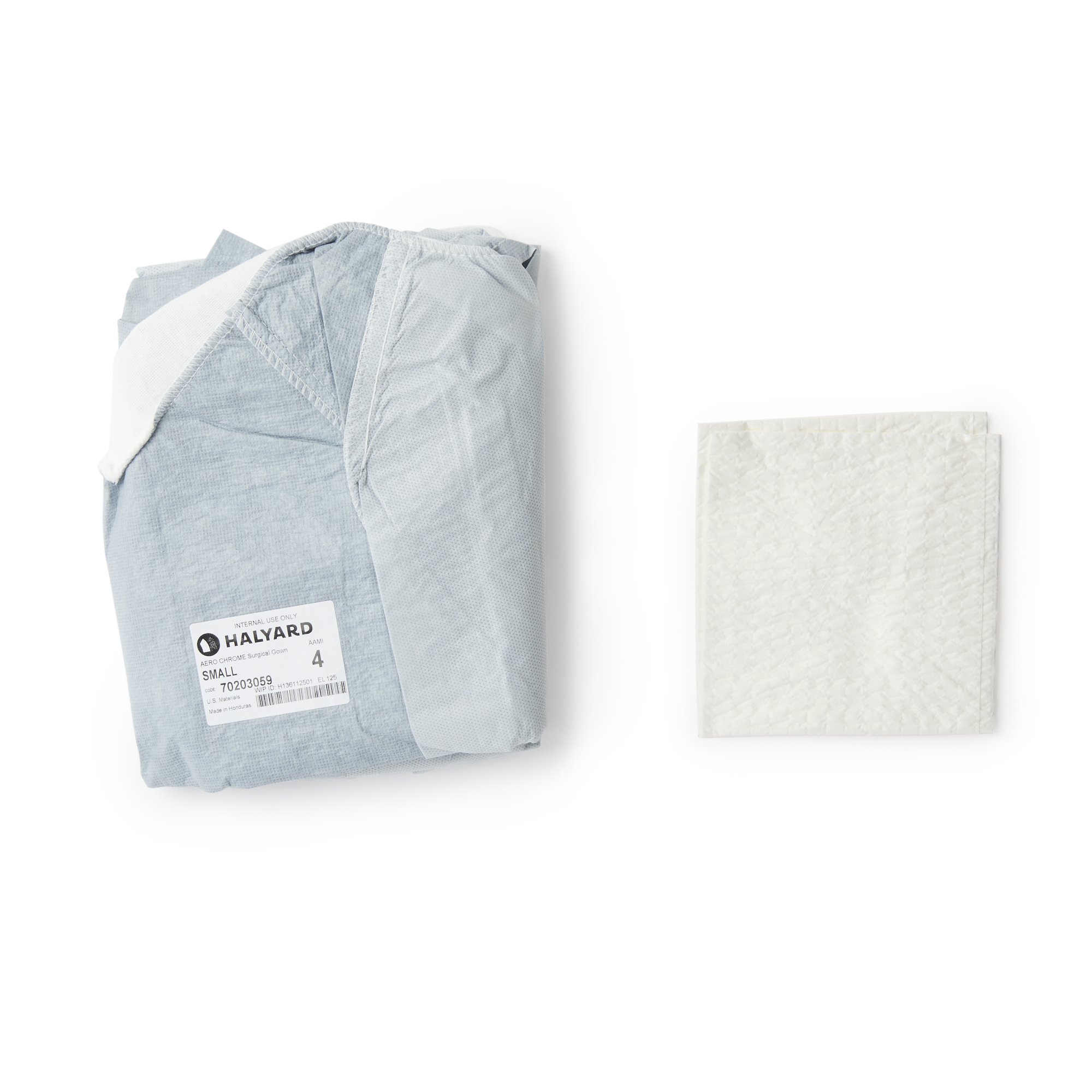 Aero Chrome Surgical Gown with Towel, Medium - Image 4