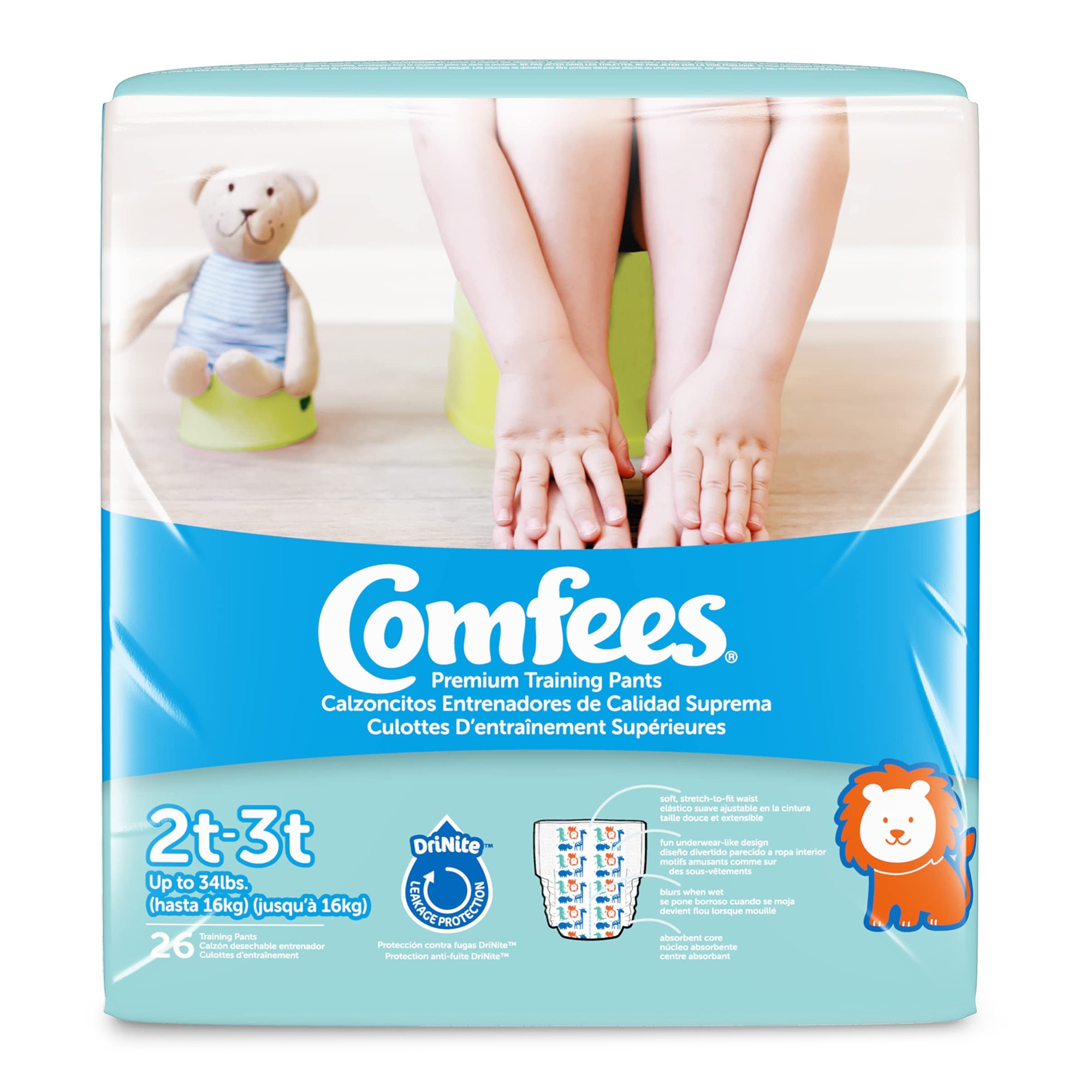 Attends Comfees® Training Pants, 12-Hour Protection, Male Toddler - Image 3