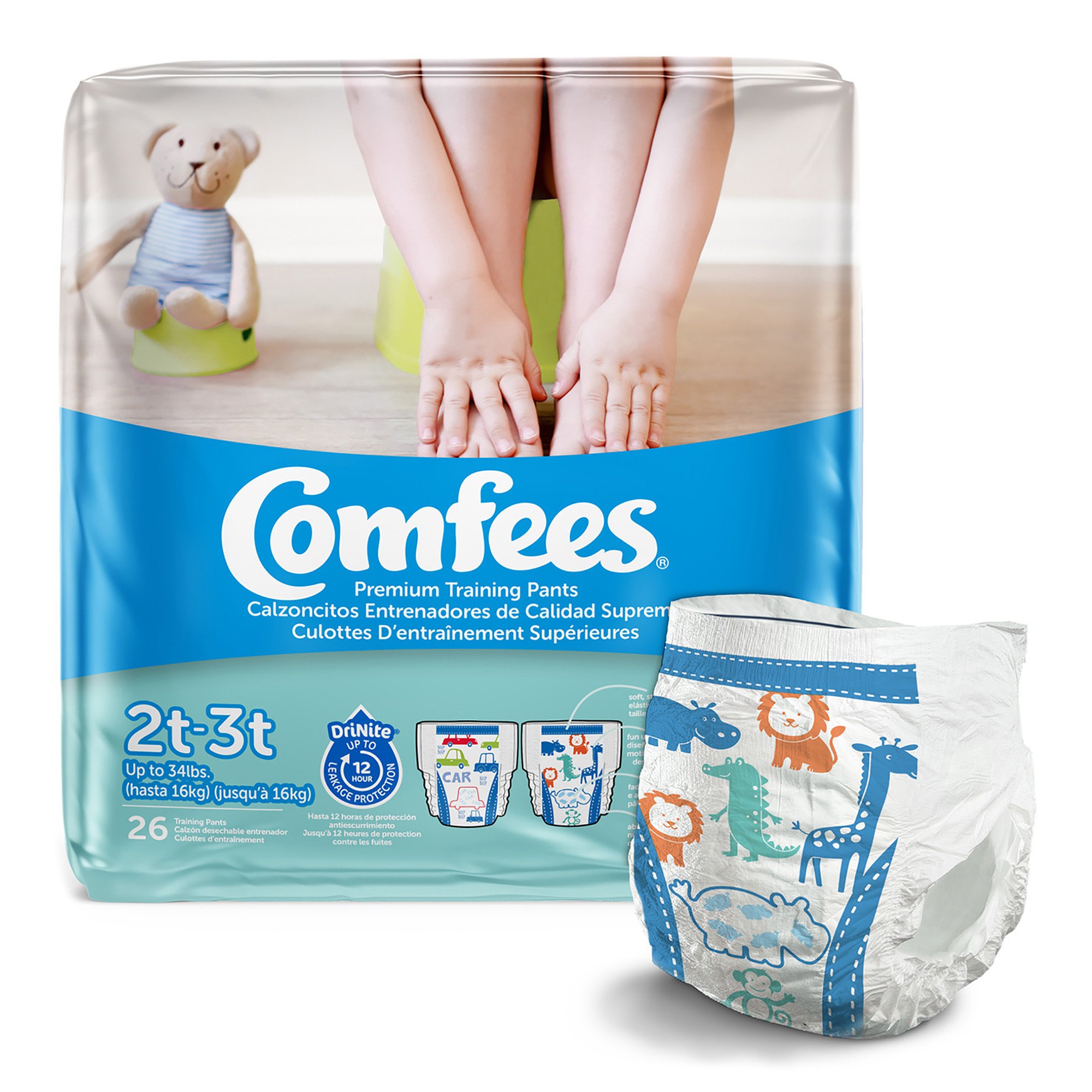 Attends Comfees® Training Pants, 12-Hour Protection, Male Toddler - Image 2