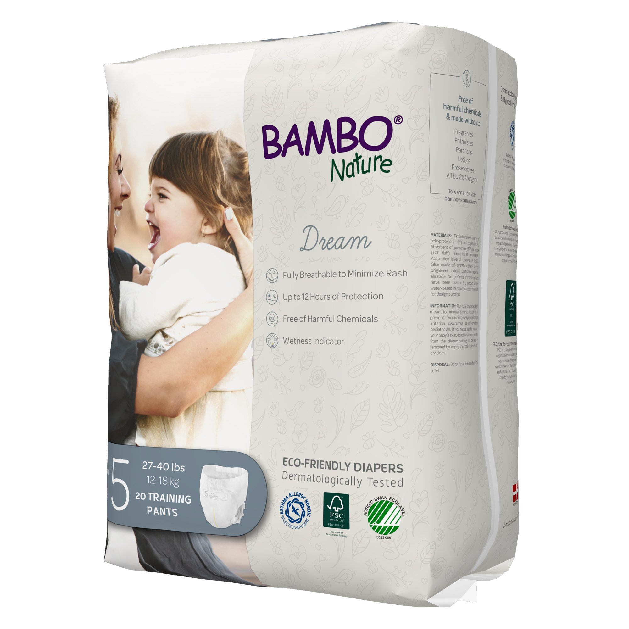 Bambo® Nature Dream Training Pants, Size 5 - Image 4