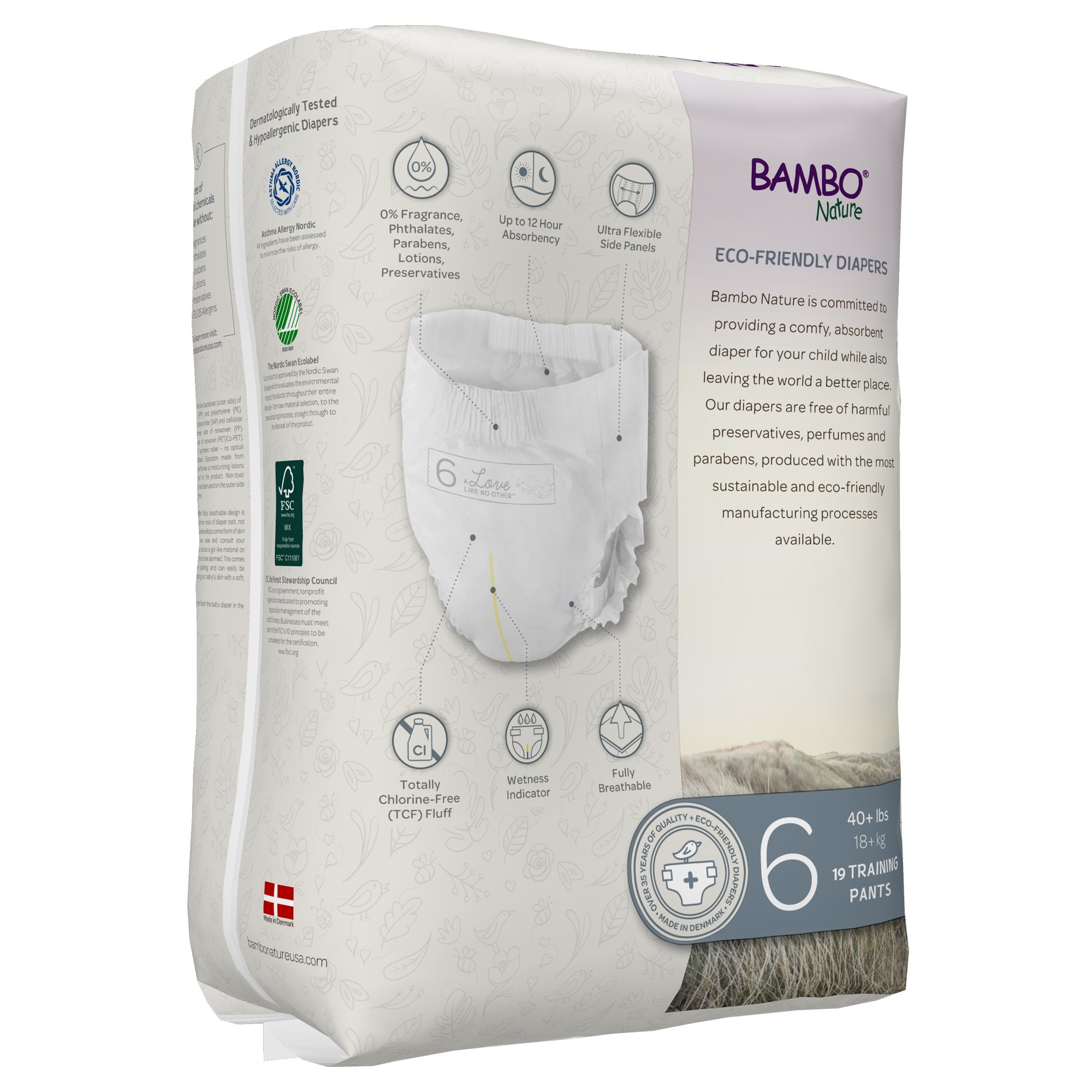 Bambo® Nature Dream Training Pants, Size 6 - Image 2