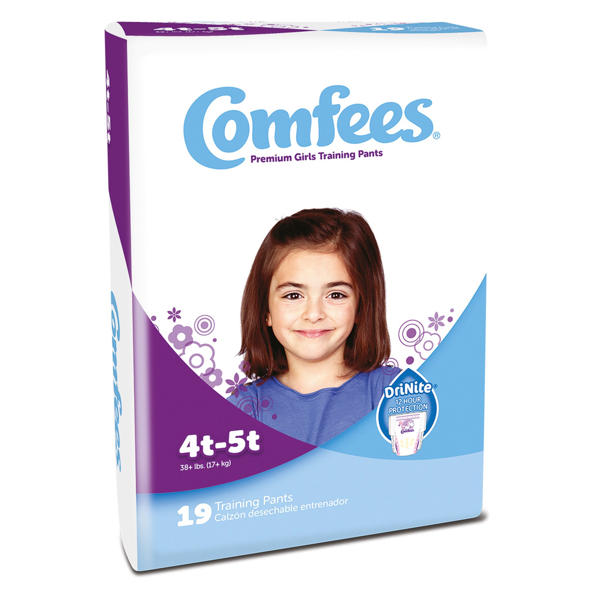 Comfees® Toddler Moderate-Absorbent Training Pants, 4T to 5T, Fun Graphics Print