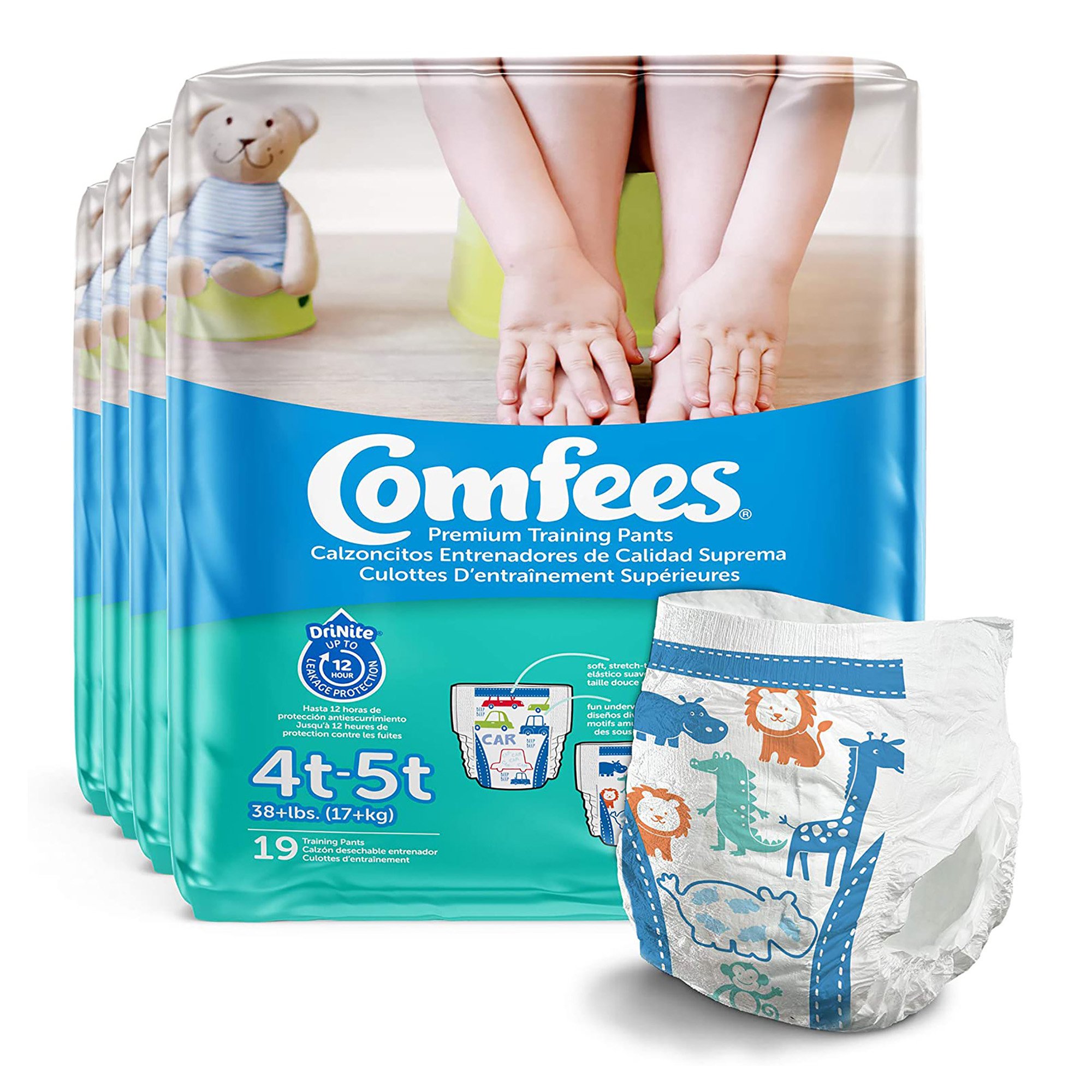 Comfees® Training Pants, 12-Hour Protection, Male Toddler, 4T - 5T, Over 38 lbs. - Image 4