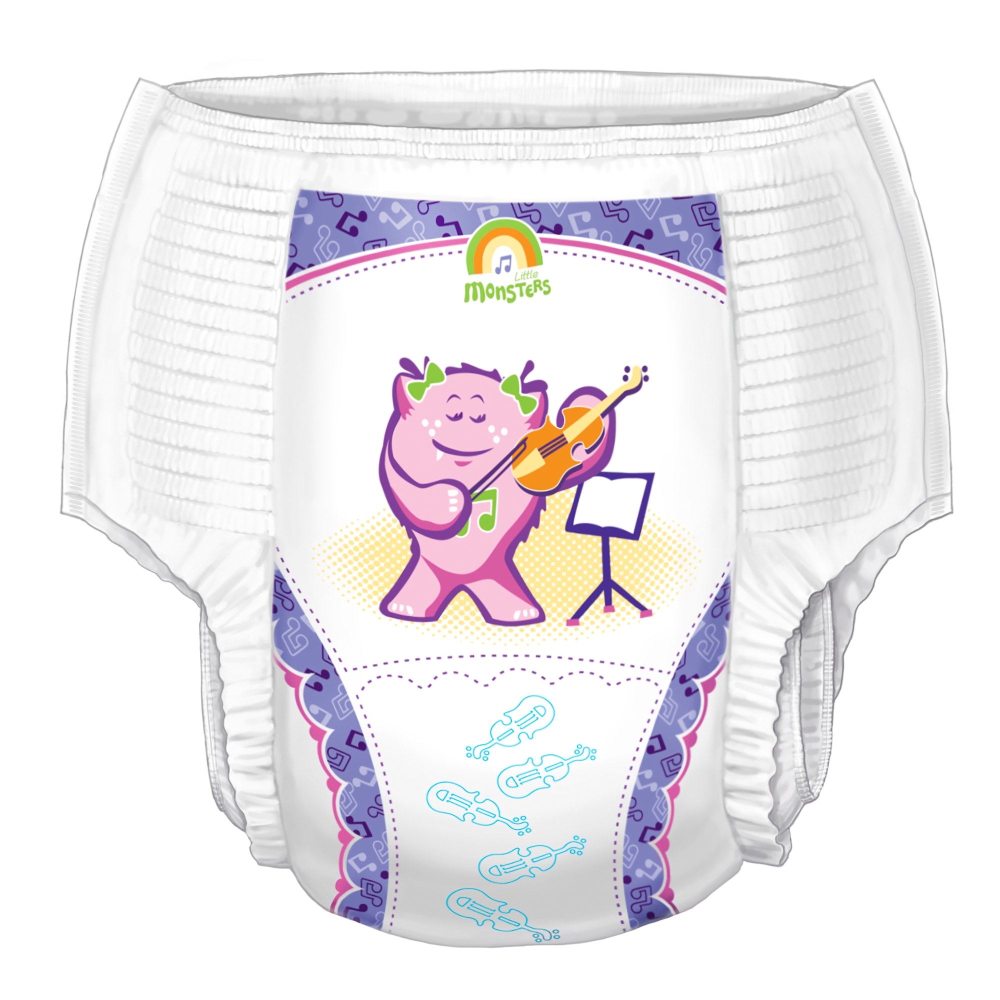 Curity™ Training Pants, Medium for Little Girls weighing 18 - 34 lbs. - Image 2