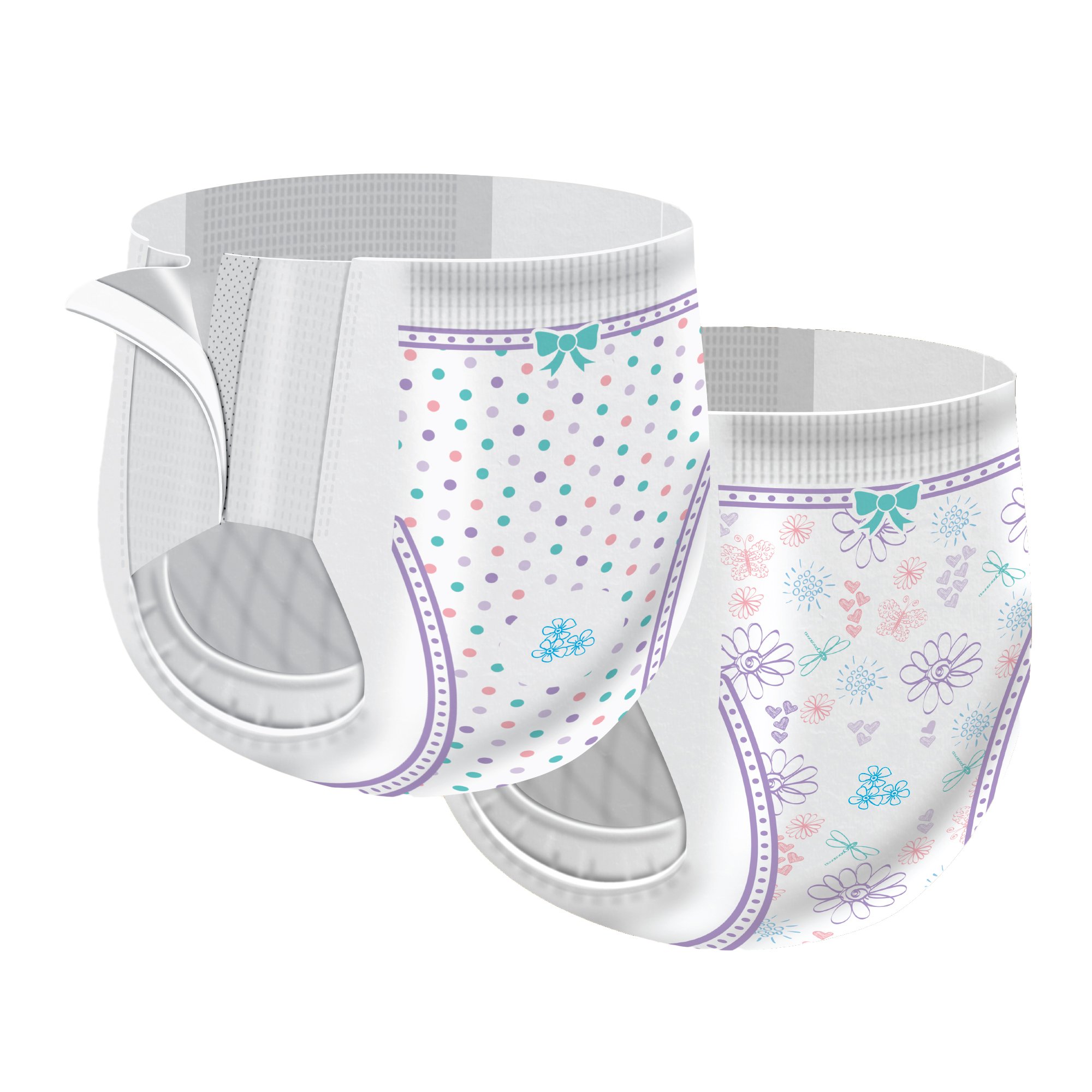 Cutie Pants® Toddler Training Pants, Pink Princess Print, 4T - 5T, Over 35 lbs. - Image 3