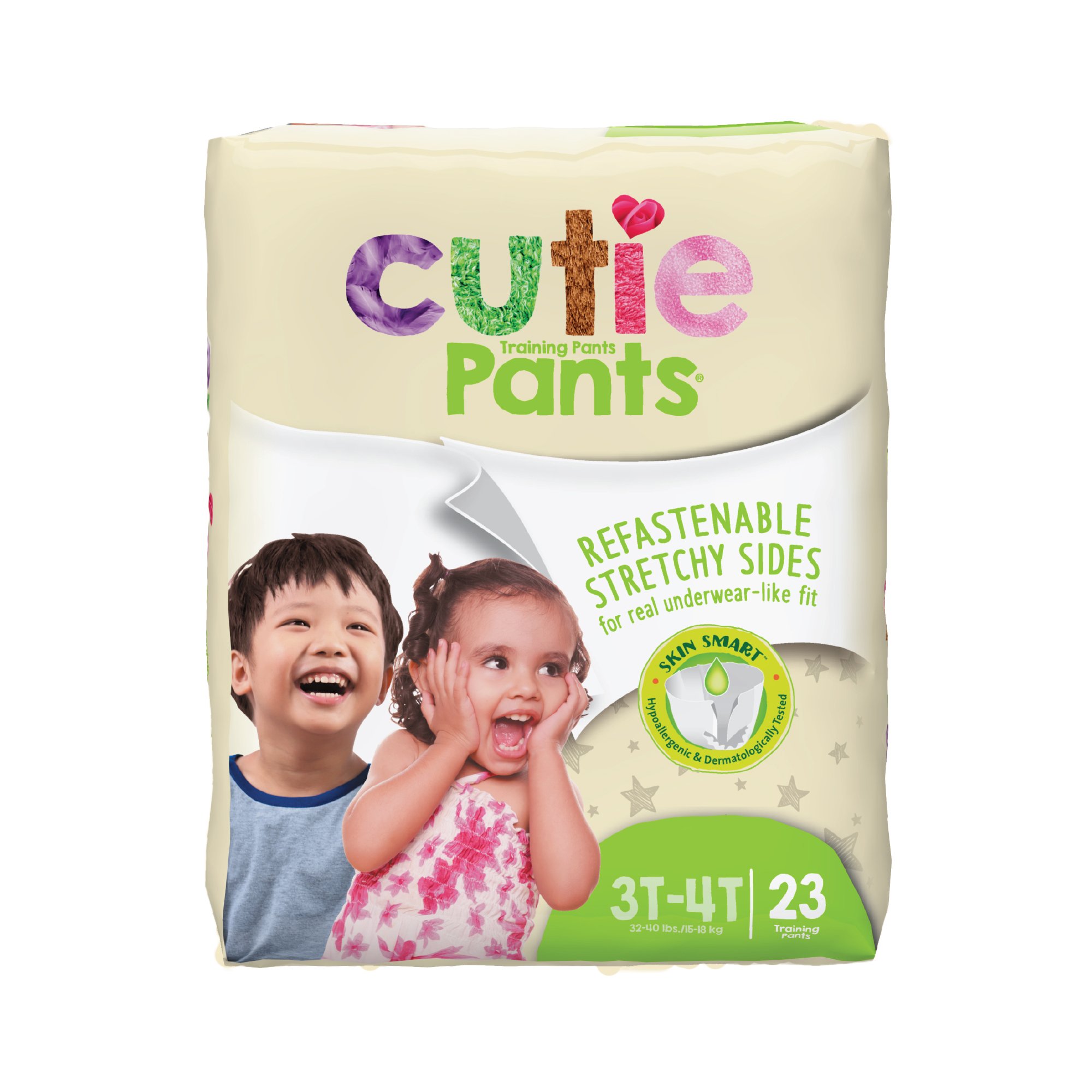 Cutie Pants® Toddler, Heavy Absorbency, Daytime/Overnight, 32 - 40 lbs, 3T to 4T - Image 3