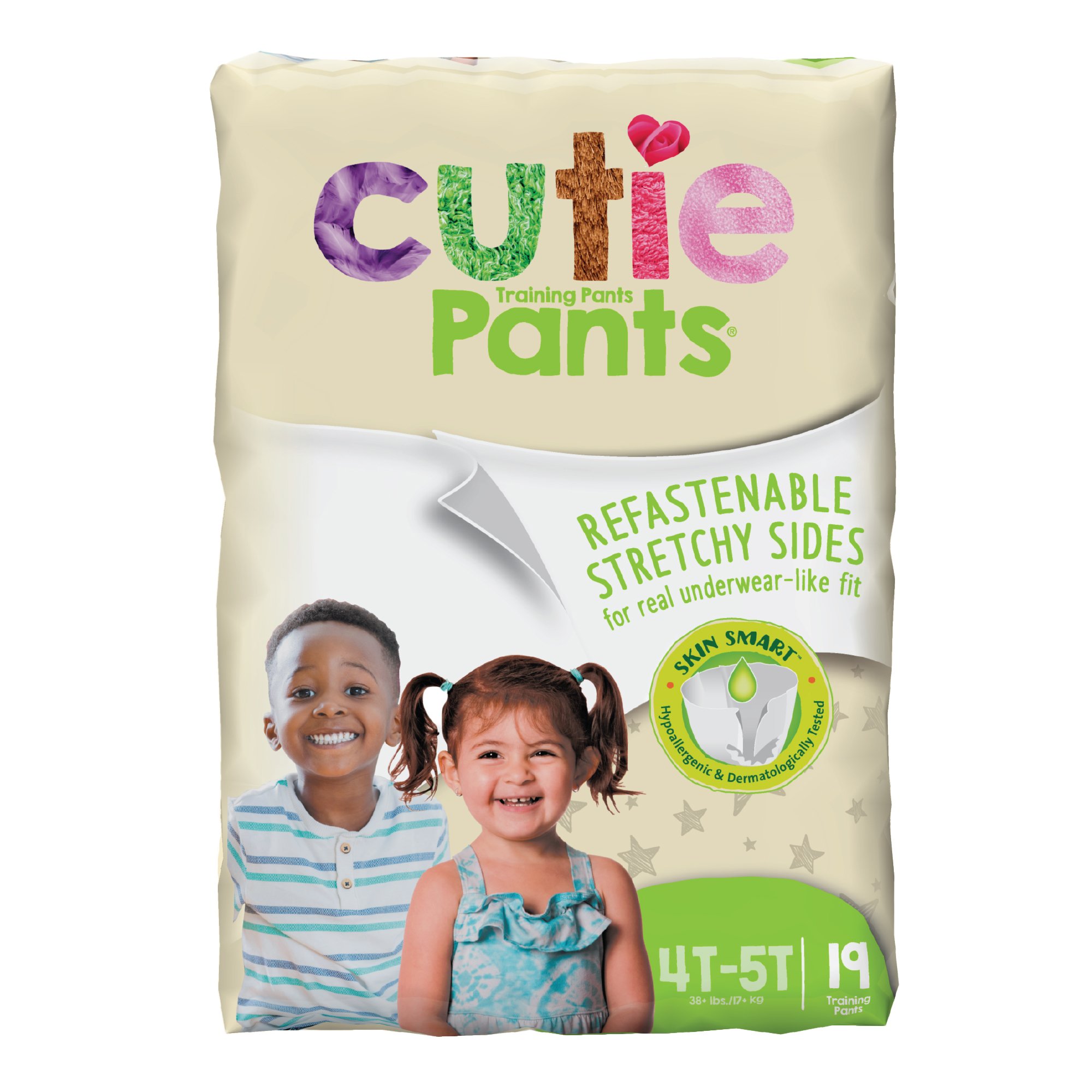Cutie Pants® Unisex Toddler, Heavy Absorbency, 35+ lbs, 4T - 5T - Image 3