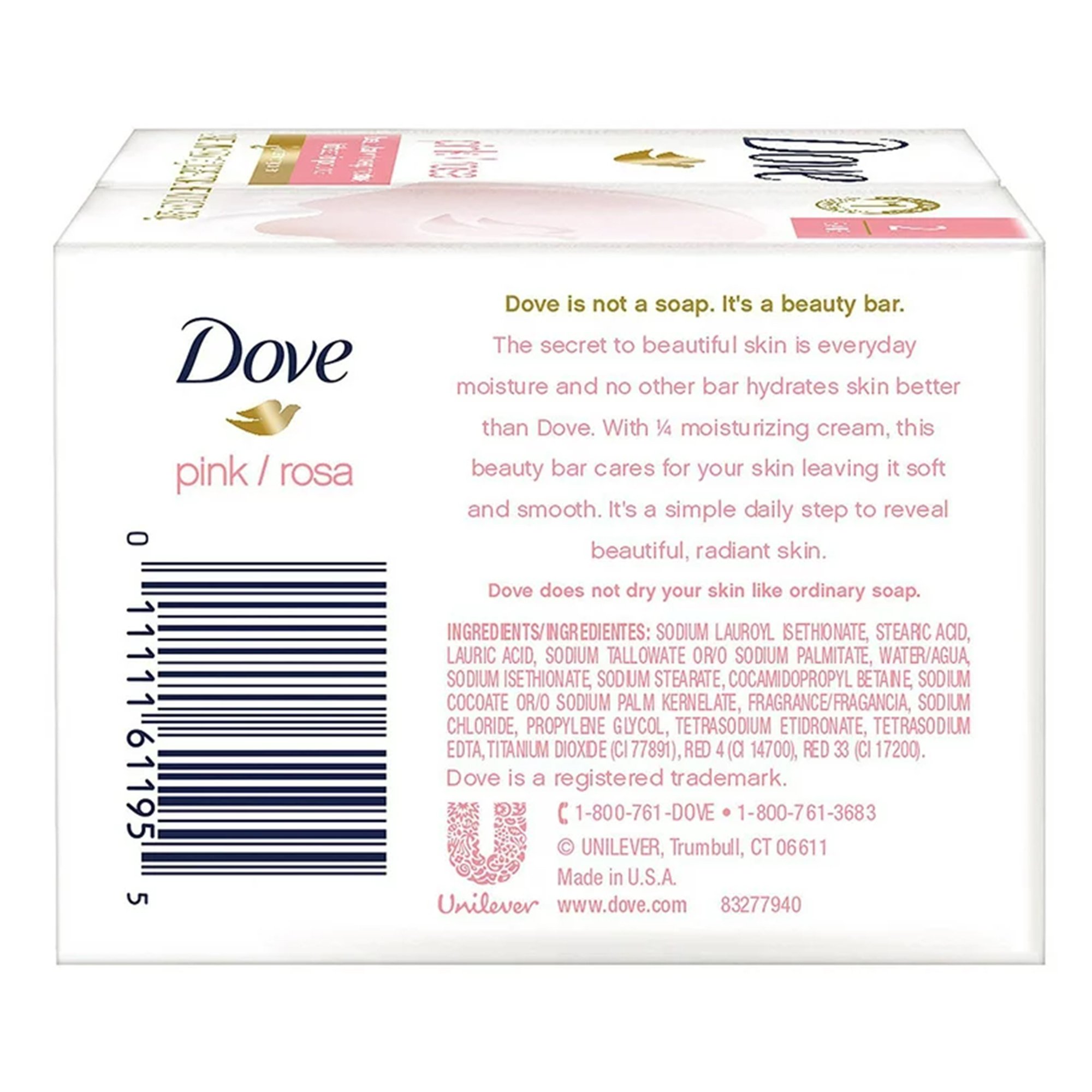 Dove Beauty Bars Pink - Image 4