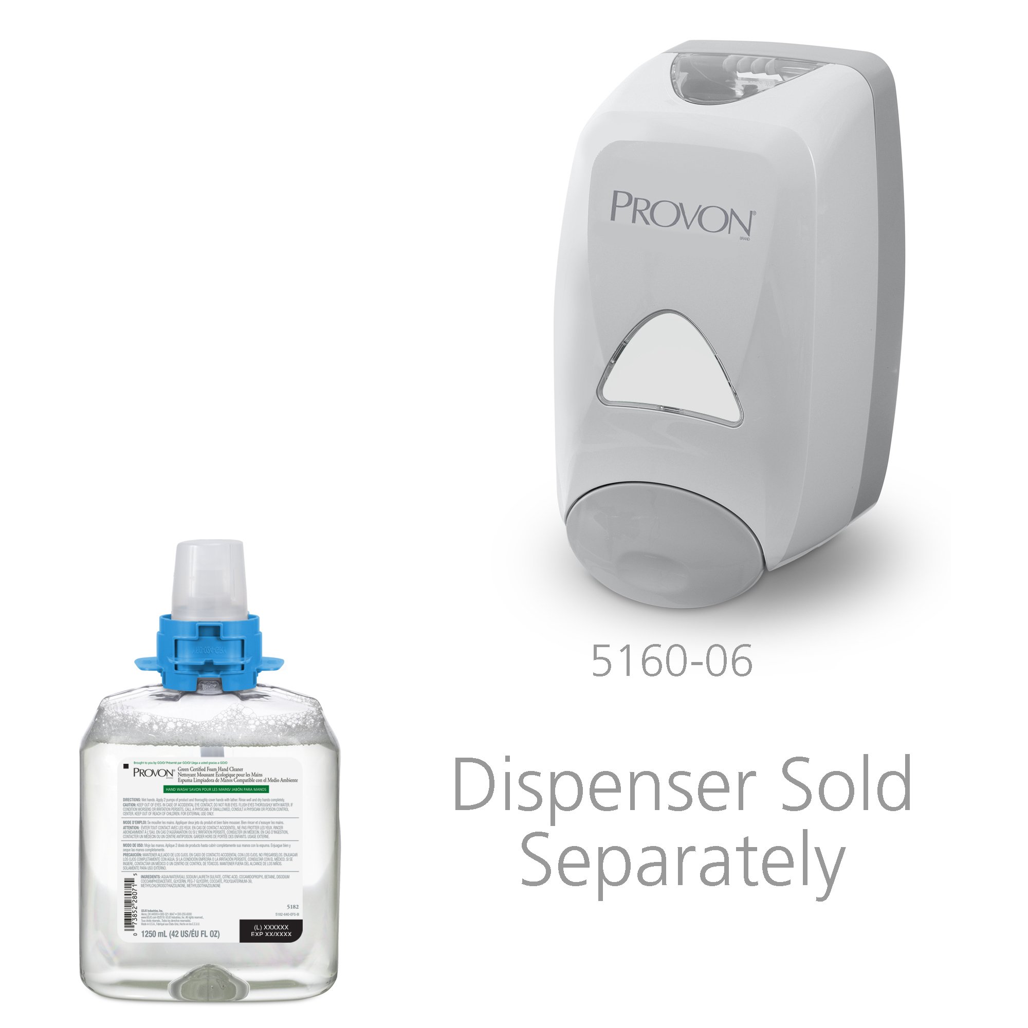 Provon® Green Certified Foam Hand Cleaner, 1,250 mL Refill for FMX-12™ Dispenser - Image 2