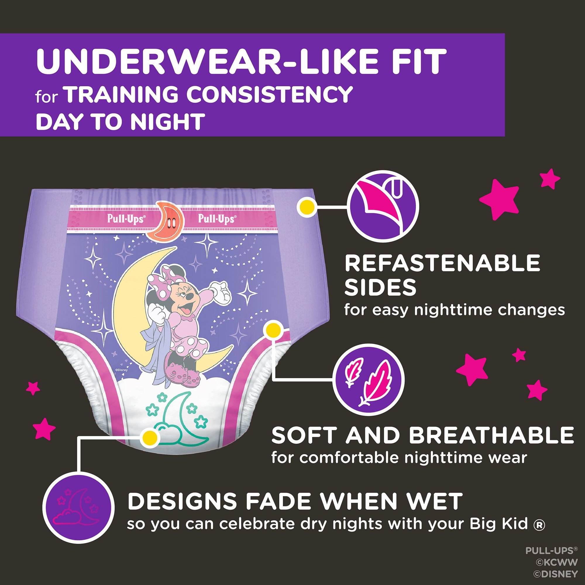 Huggies® Pull-Ups® Night-Time® Training Pants, 3T to 4T - Image 4