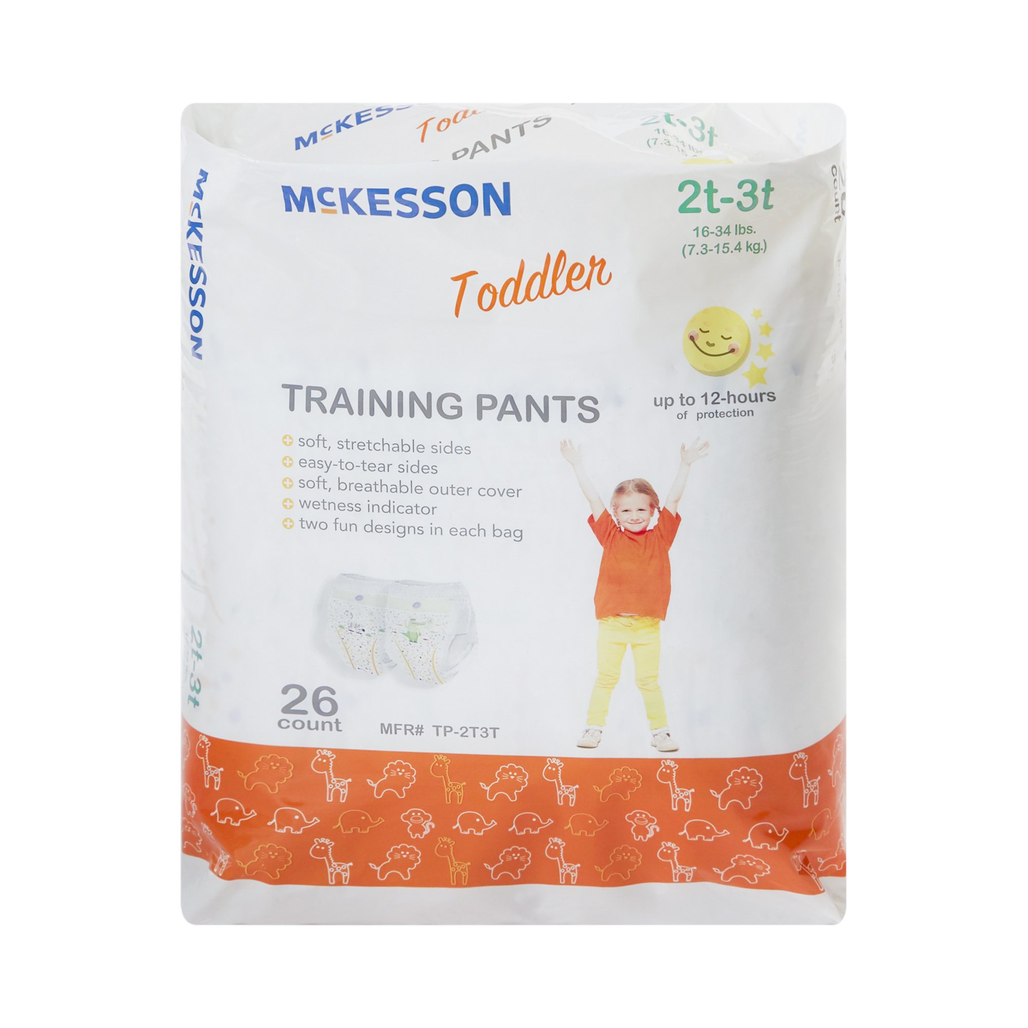 McKesson Toddler Training Pants, 2T to 3T for Children weighing 16 - 34 lbs. - Image 3