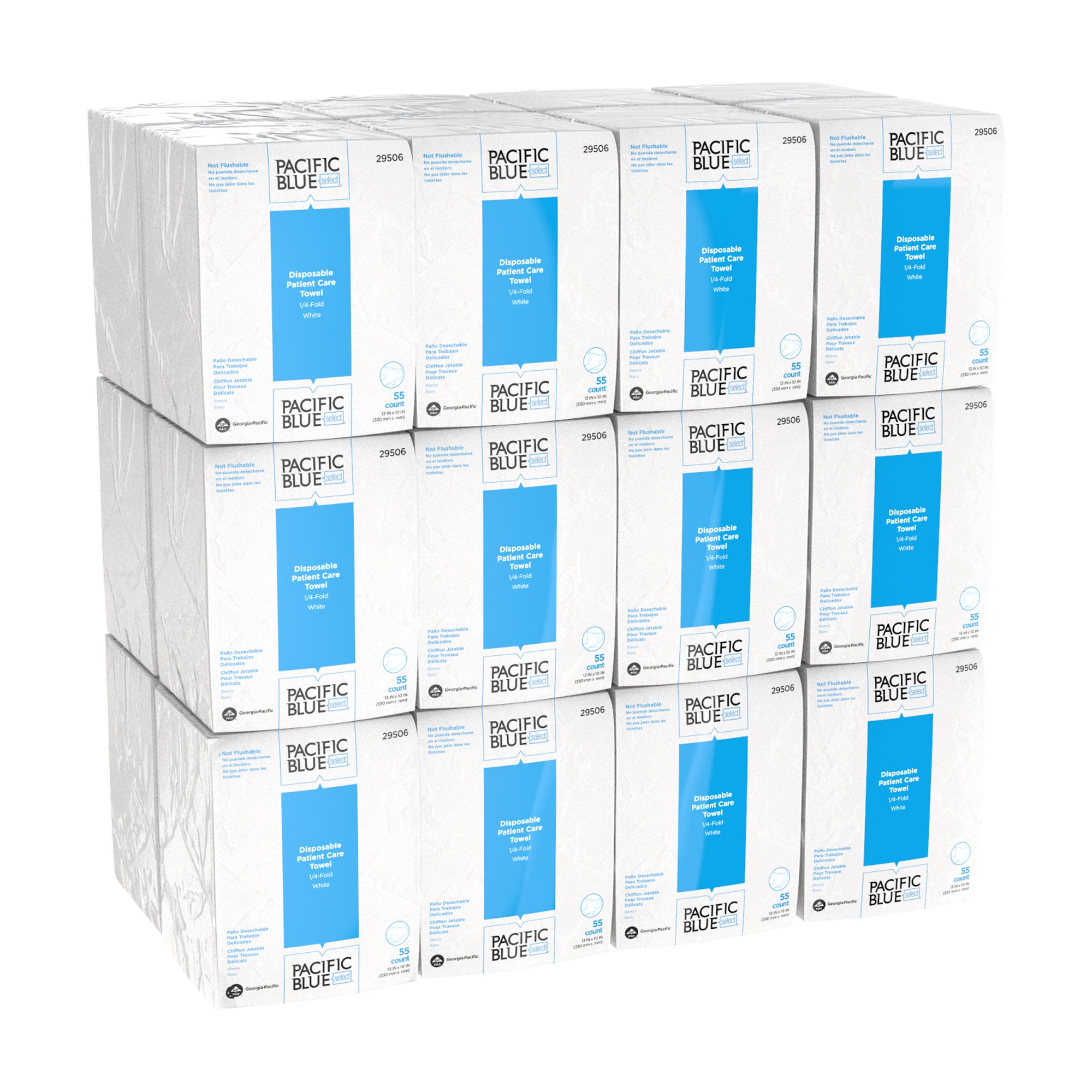 Pacific Blue Select™ Air-laid Bonded Cellulose Washcloth - Image 3