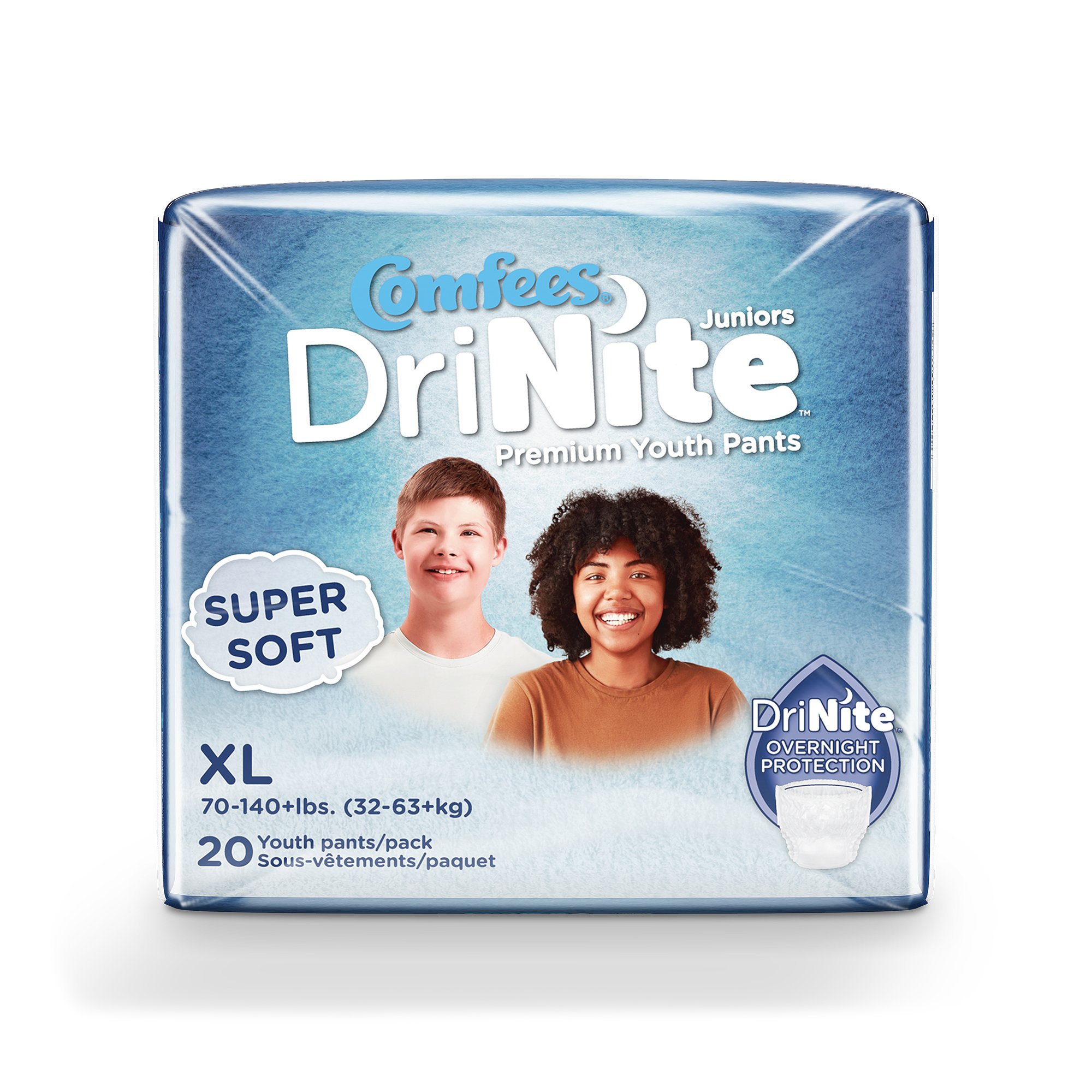 Comfees® DriNite Juniors Youth Heavy Absorbent Underwear Large / Extra Large - Image 2