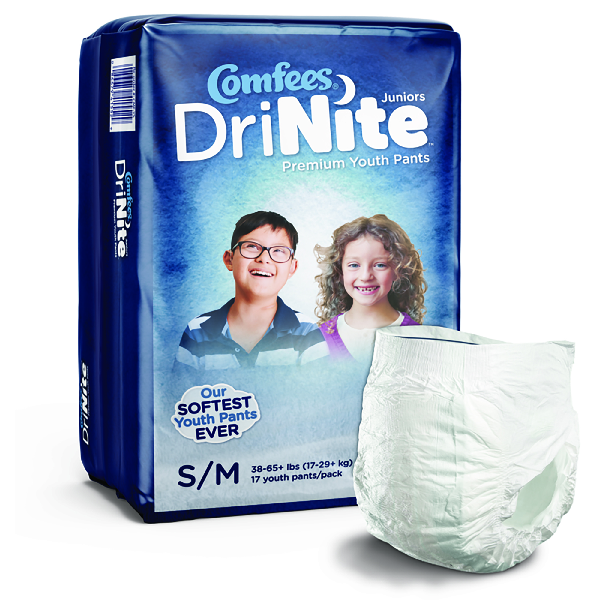 Comfees® DriNite® Juniors Absorbent Underwear, Small / Medium