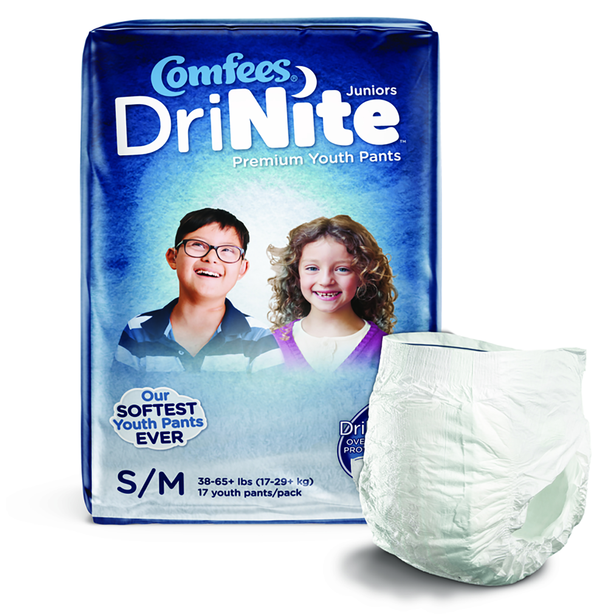 Comfees® DriNite® Juniors Absorbent Underwear, Small / Medium - Image 2
