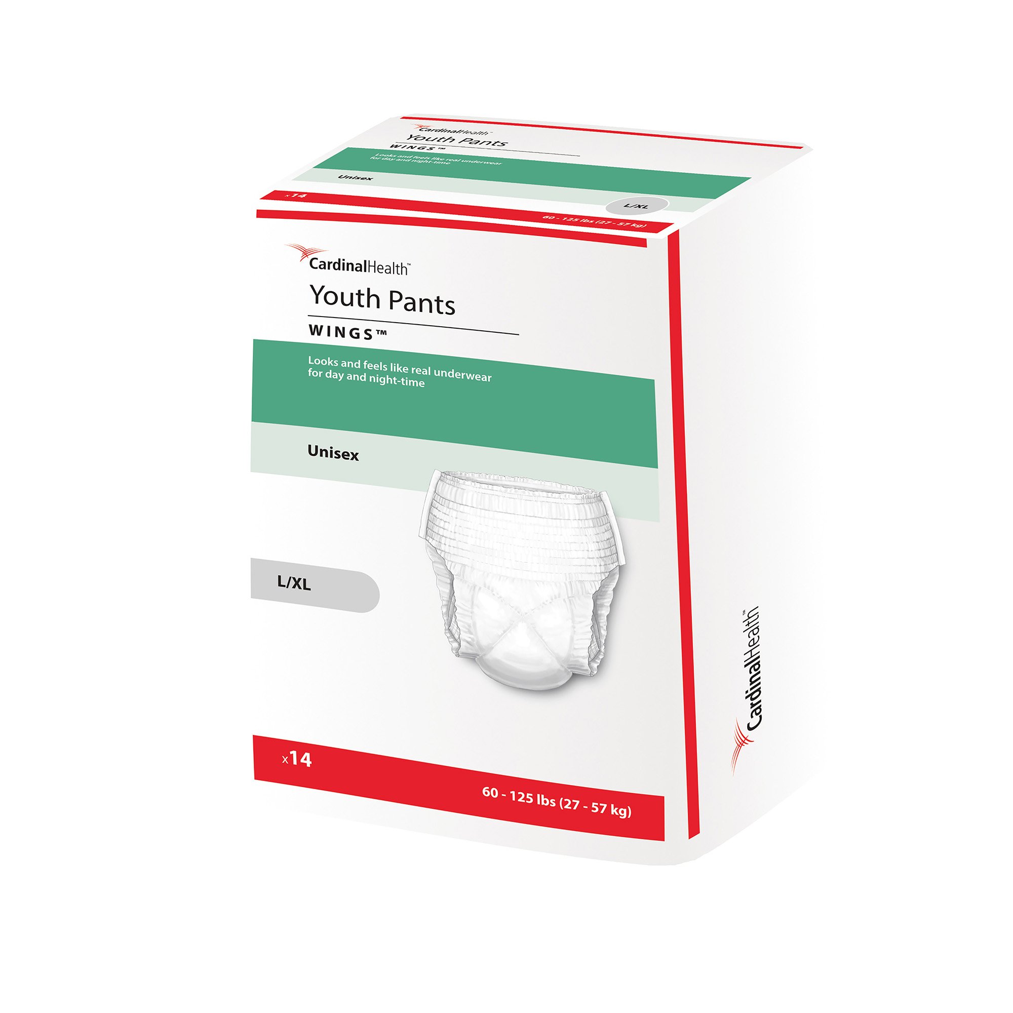 Curity™ Youth Pants Unisex, Large, Heavy Absorbency, 60 - 125 lbs - Image 2