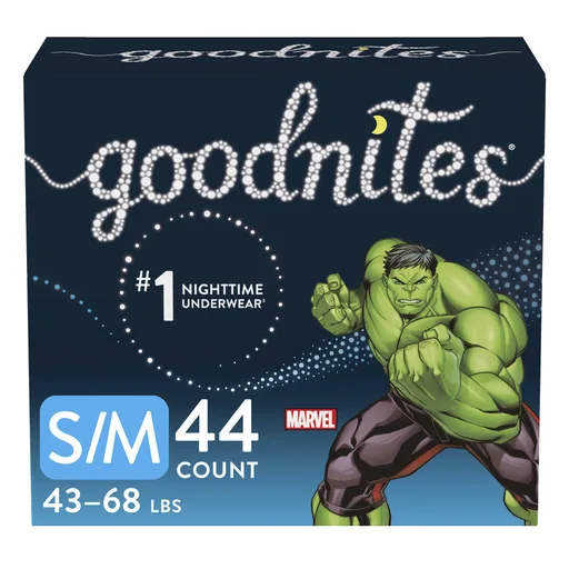 GoodNites® Absorbent Underwear for Boys, Small / Medium