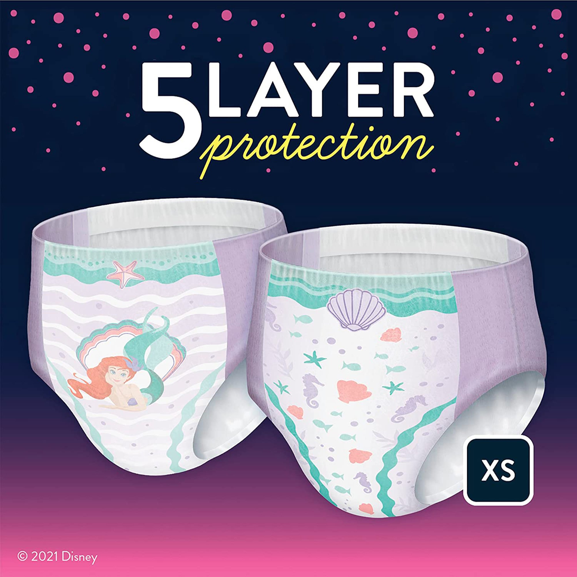 Goodnites® Heavy Absorbency Nighttime Underwear, X-Small for Girls 28 - 43 lbs. - Image 4