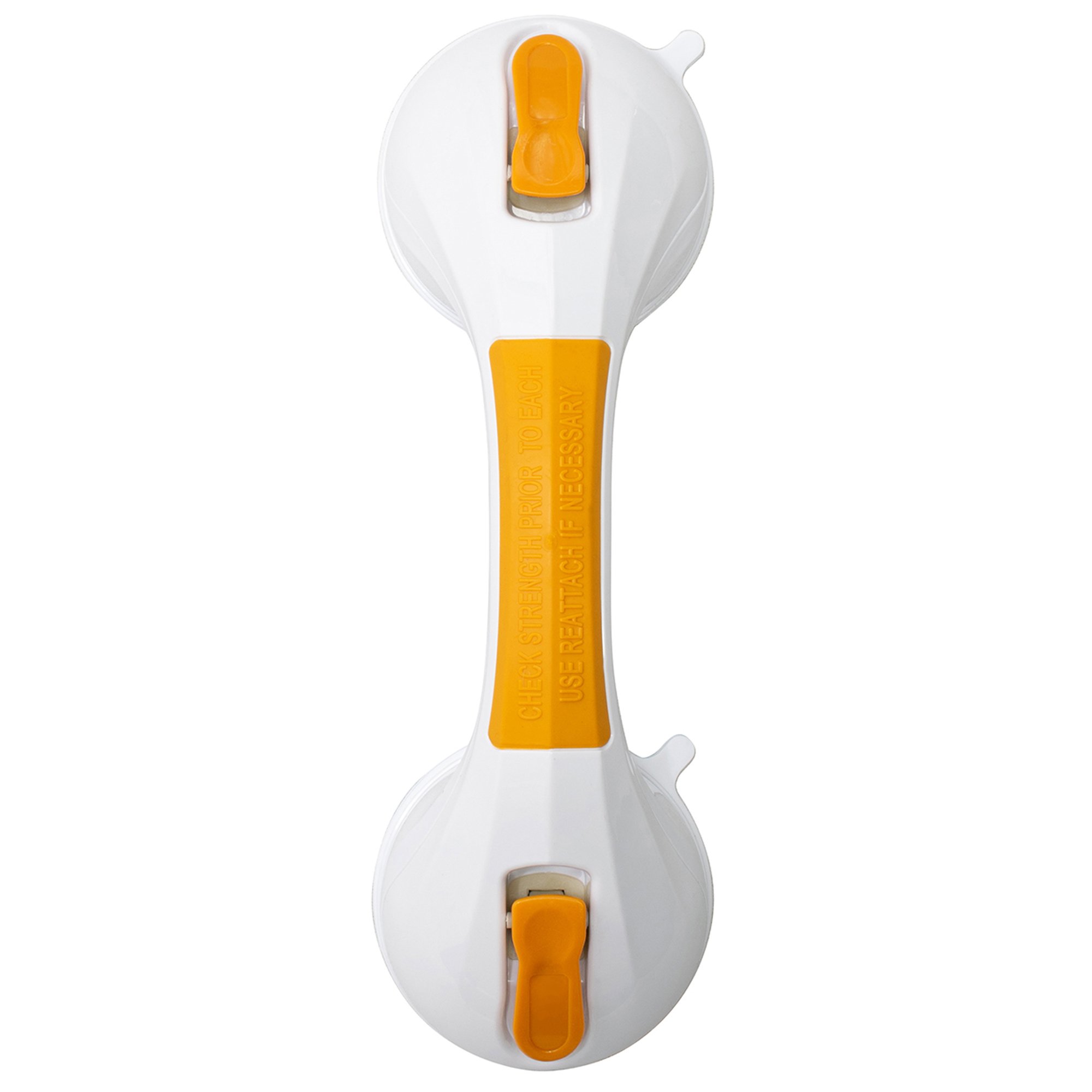 McKesson White / Yellow Plastic Suction-Cup Grab Bar - Image 2