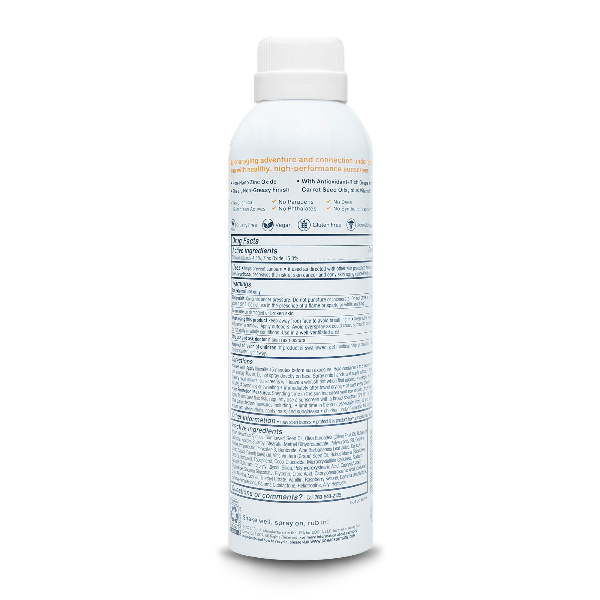 Bare Republic® Sheer Zinc Oxide Nonaerosol Sunscreen Spray SPF 50 - Image 2