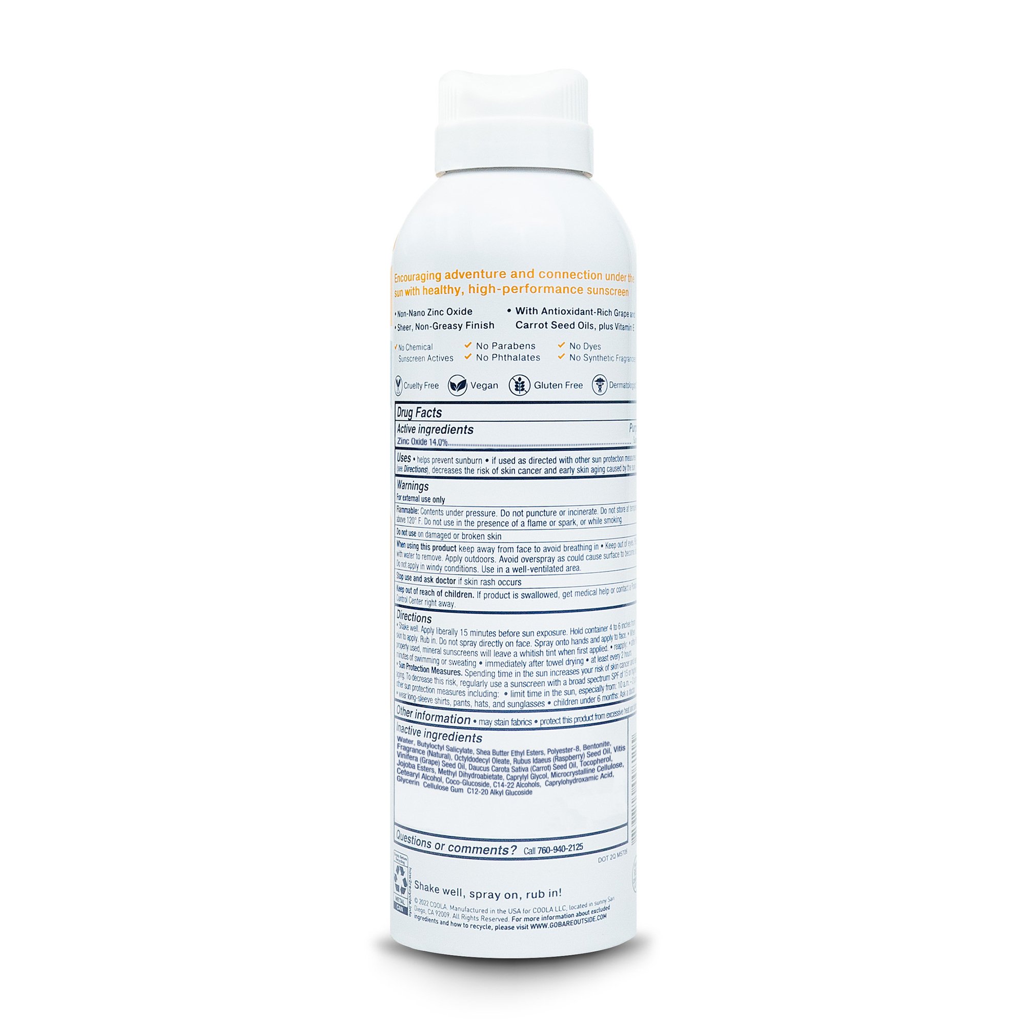 Bare Republic® Sheer Zinc Oxide Sunscreen Nonaerosol Spray SPF 50 Coco Mango - Image 3