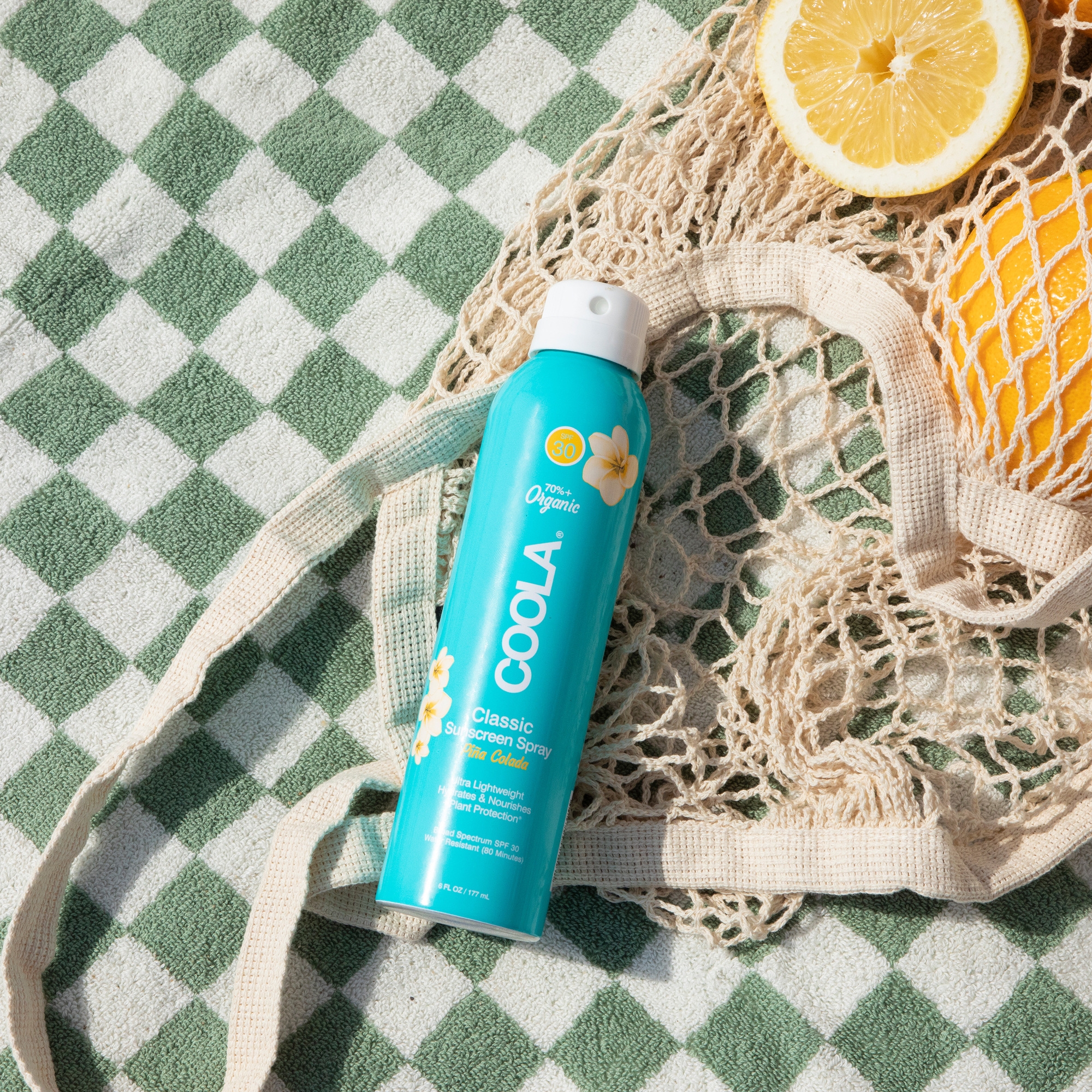 Coola® Classic Body Sunscreen Spray SPF 30 Pina Colada Scent, 6-oz Aerosol Can - Image 6