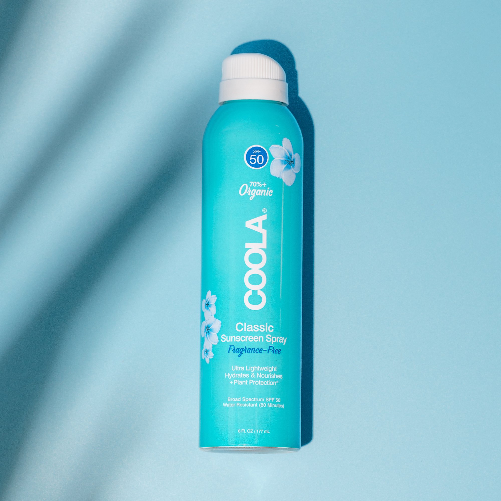Coola® Classic Body Sunscreen Spray SPF 50 Fragrance Free, 6-ounce Aerosol Can - Image 3