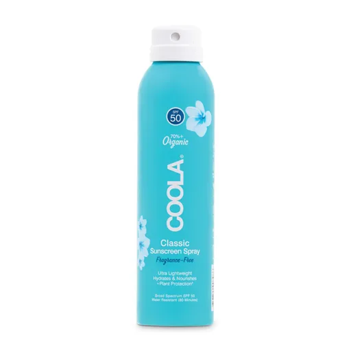 Coola® Classic Body Sunscreen Spray SPF 50 Fragrance-Free, 2-ounce Aerosol Can