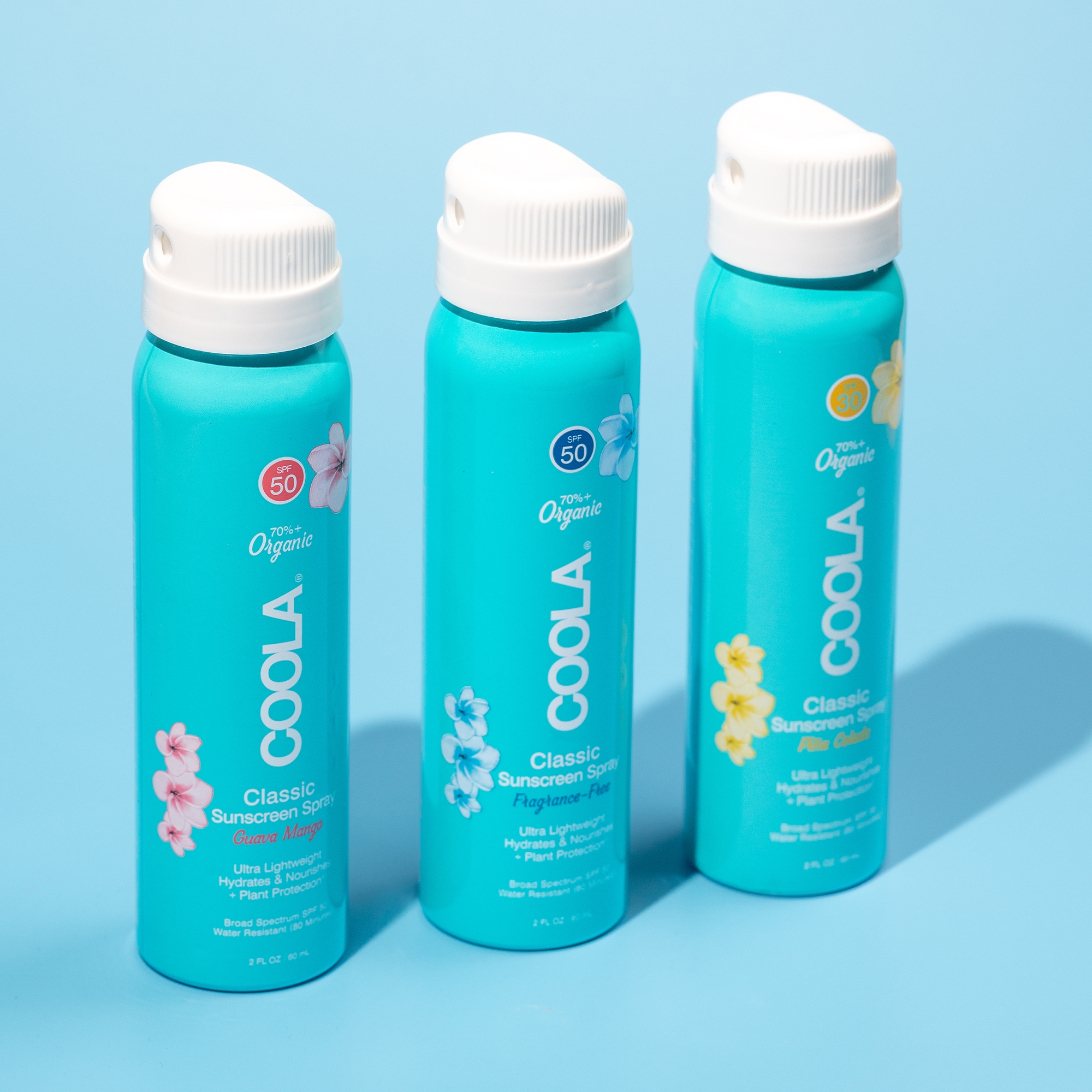 Coola® Classic Body Sunscreen Spray SPF 50 Guava Mango Scent, 2-oz. Aerosol Can - Image 2