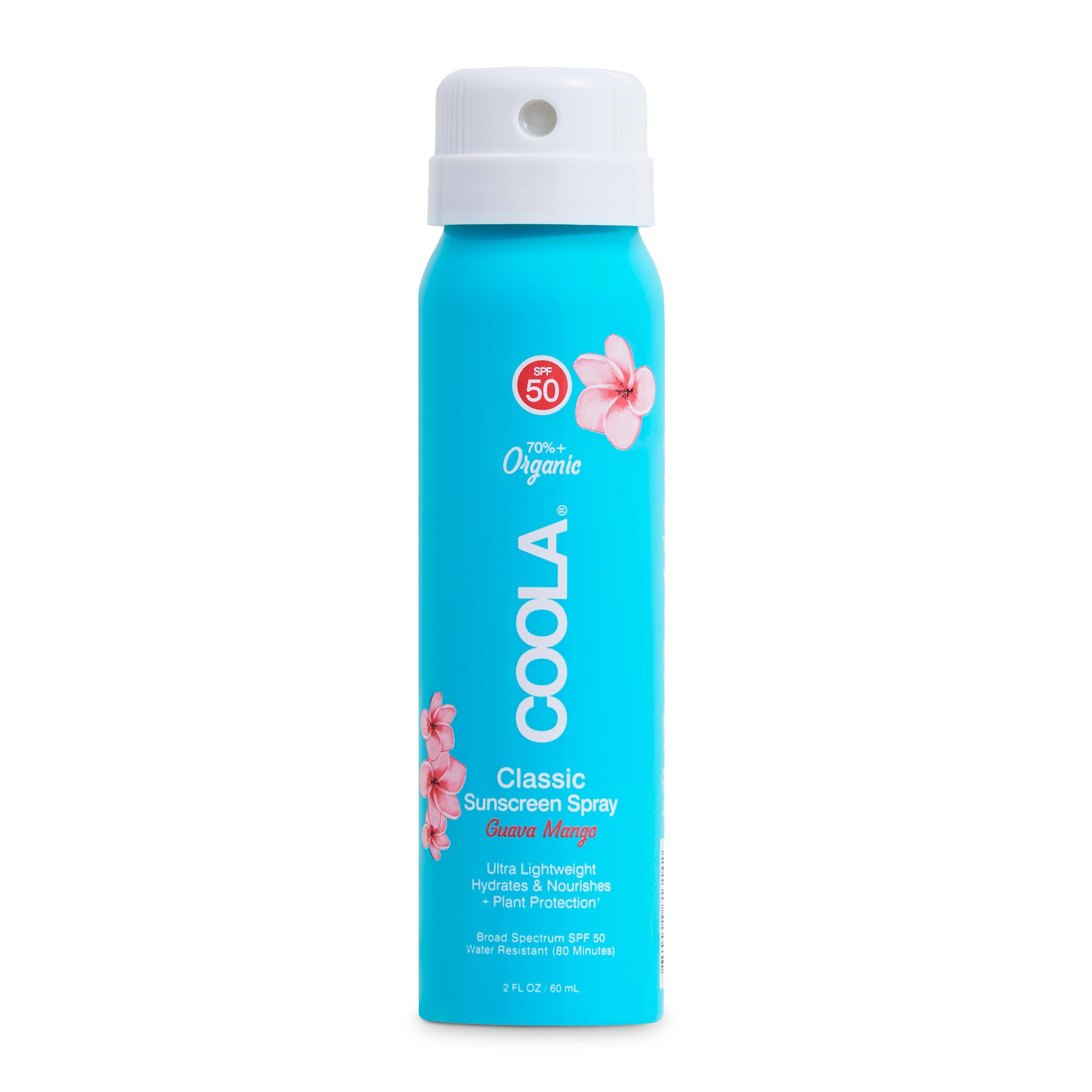 Coola® Classic Body Sunscreen Spray SPF 50 Guava Mango Scent, 2-oz. Aerosol Can