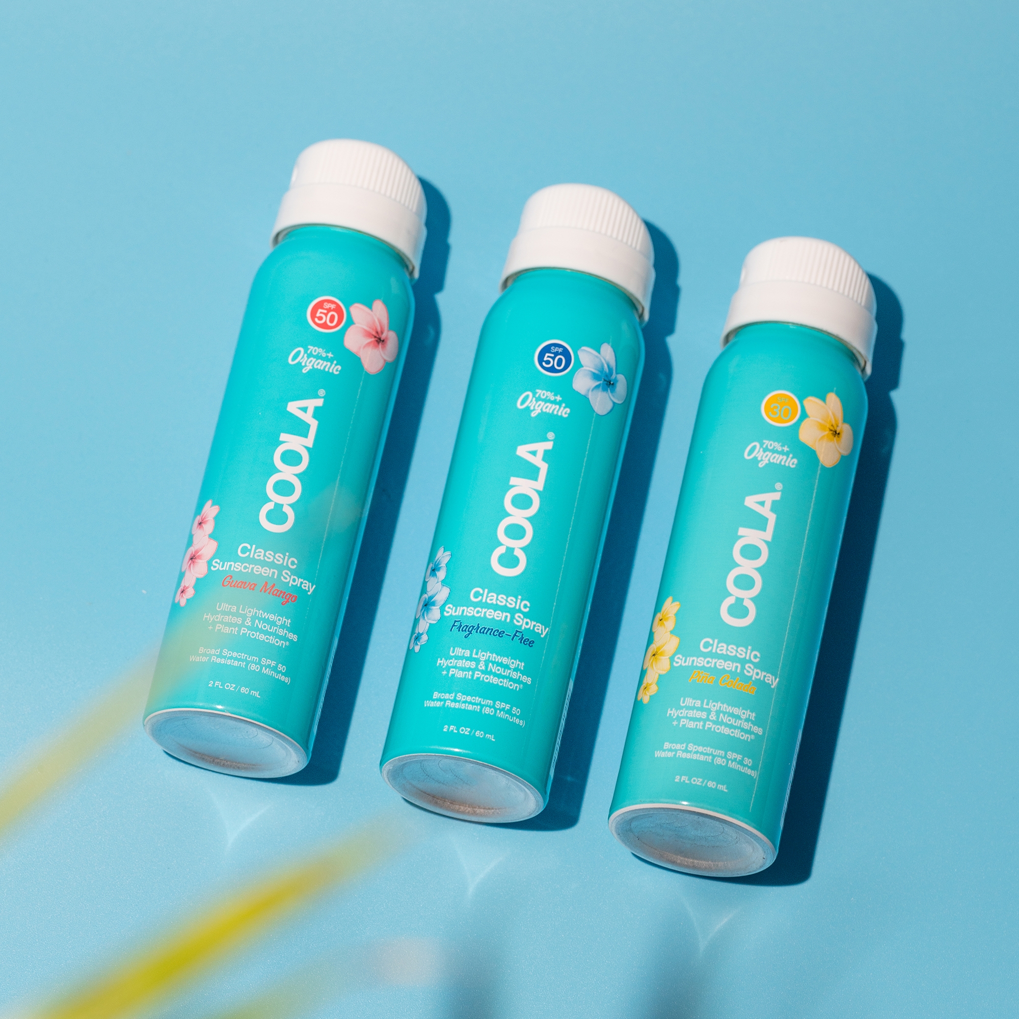 Coola® Classic Body Sunscreen Spray SPF 50 Guava Mango Scent, 2-oz. Aerosol Can - Image 3