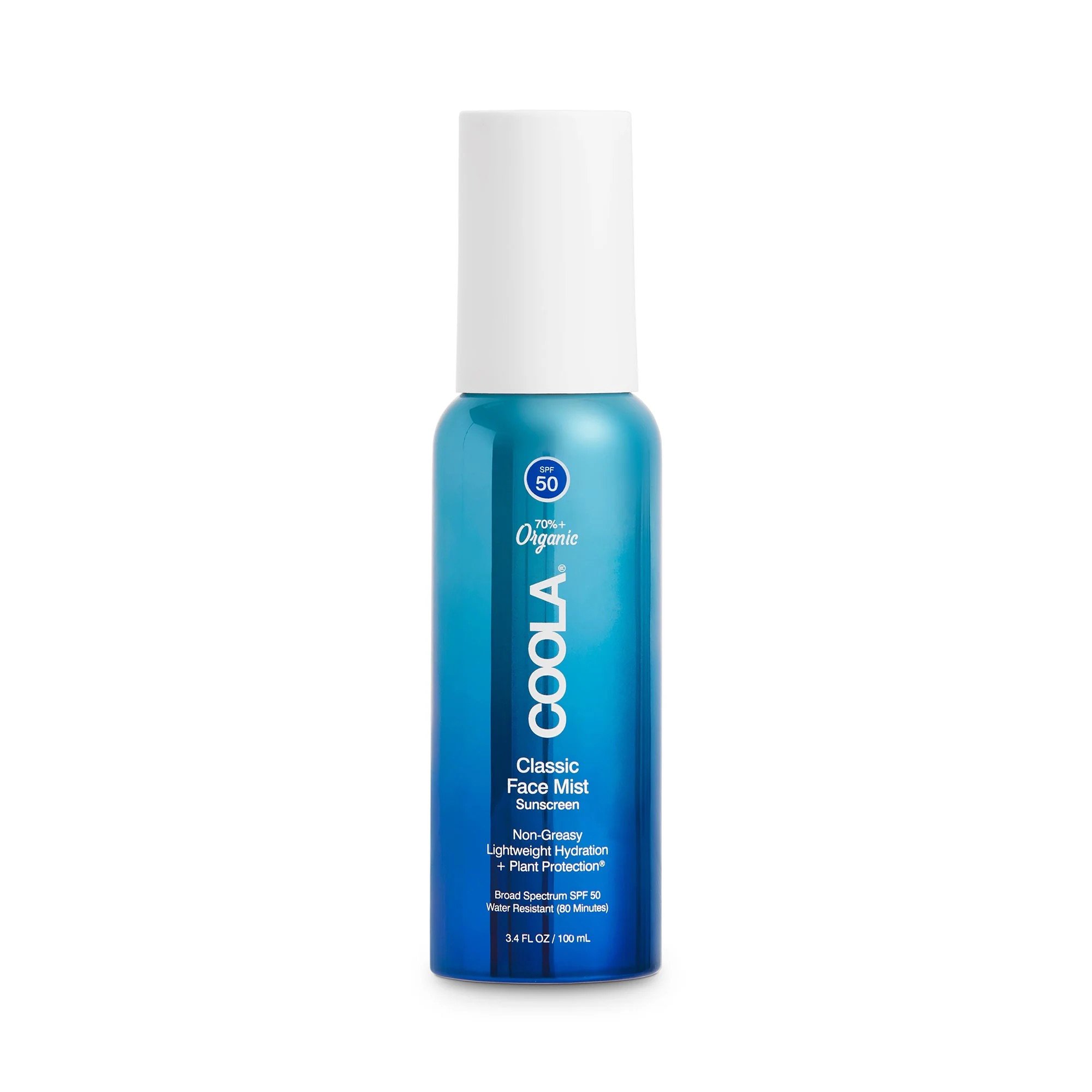Coola® Classic Face Mist Sunscreen with Plant Protection® SPF 50, 3.4-ounce Can