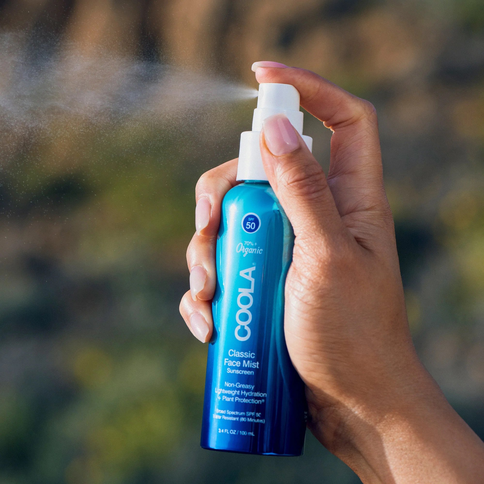 Coola® Classic Face Mist Sunscreen with Plant Protection® SPF 50, 3.4-ounce Can - Image 3