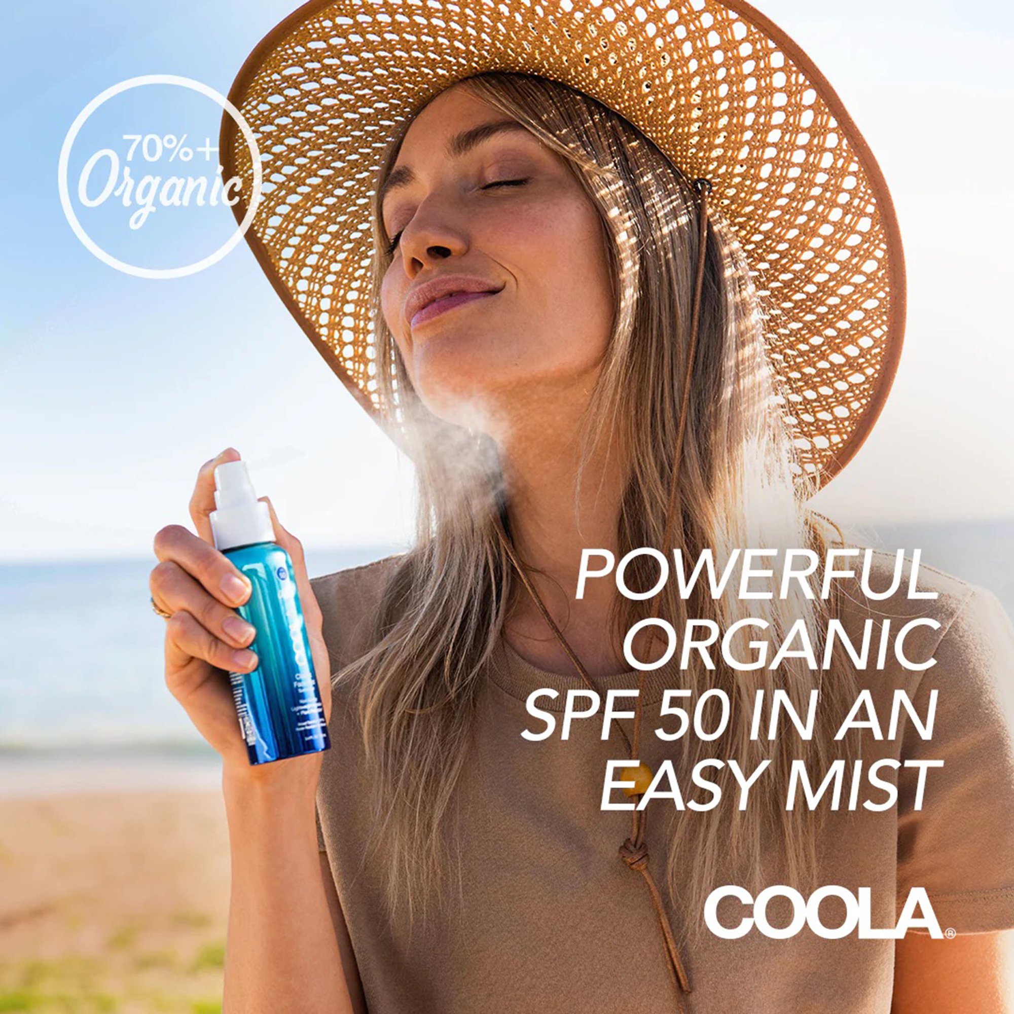 Coola® Classic Face Mist Sunscreen with Plant Protection® SPF 50, 3.4-ounce Can - Image 5