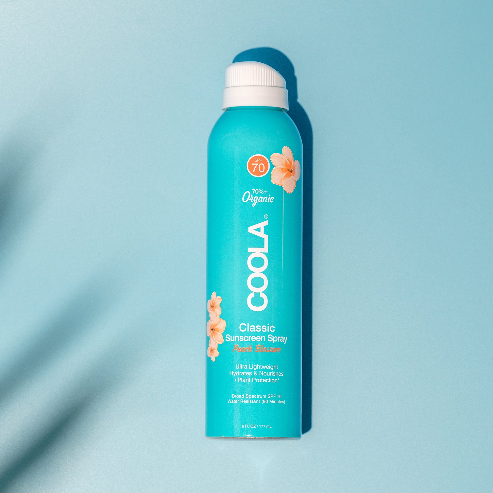 Coola® Clear Body Sunscreen Spray SPF 70 Peach Blossom Scent, 6-oz Aerosol Can - Image 3