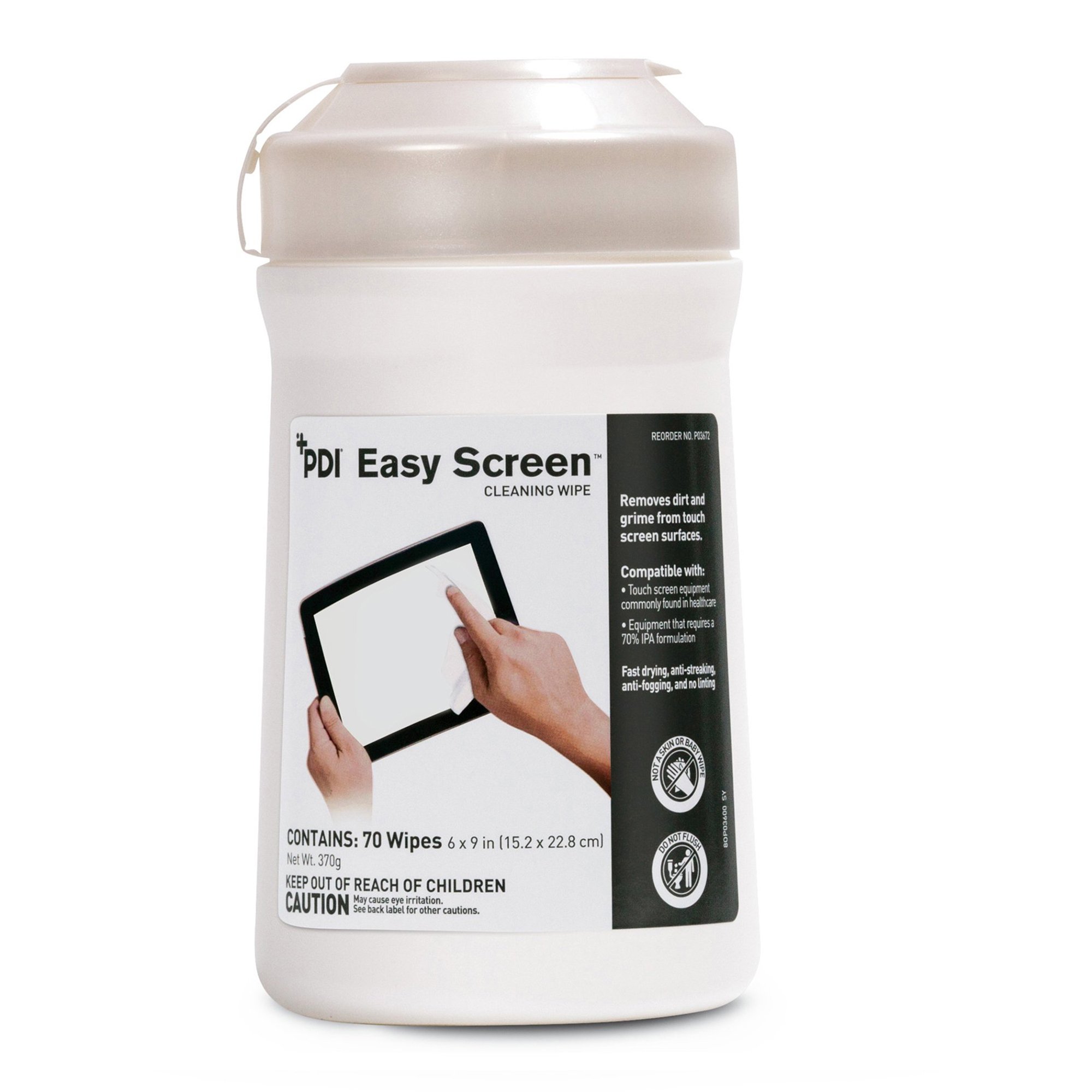 Easy Screen® Cleaning Wipe, 70 per Canister
