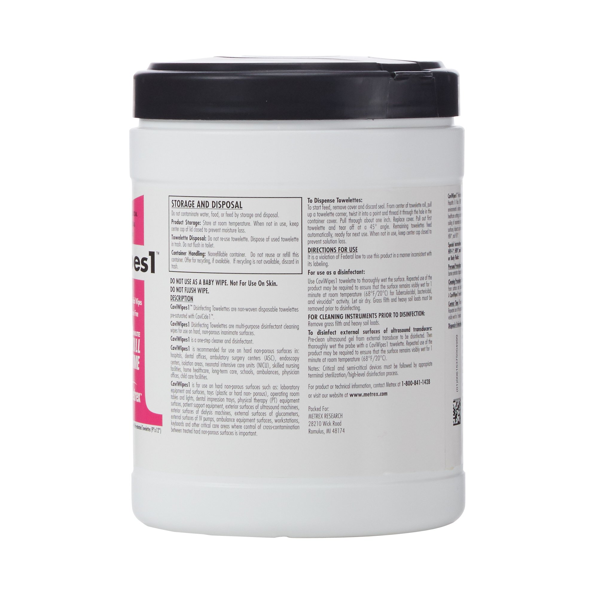 CaviWipes1 Surface Disinfectant, Alcohol Based, nonsterile, Disposable - Image 3