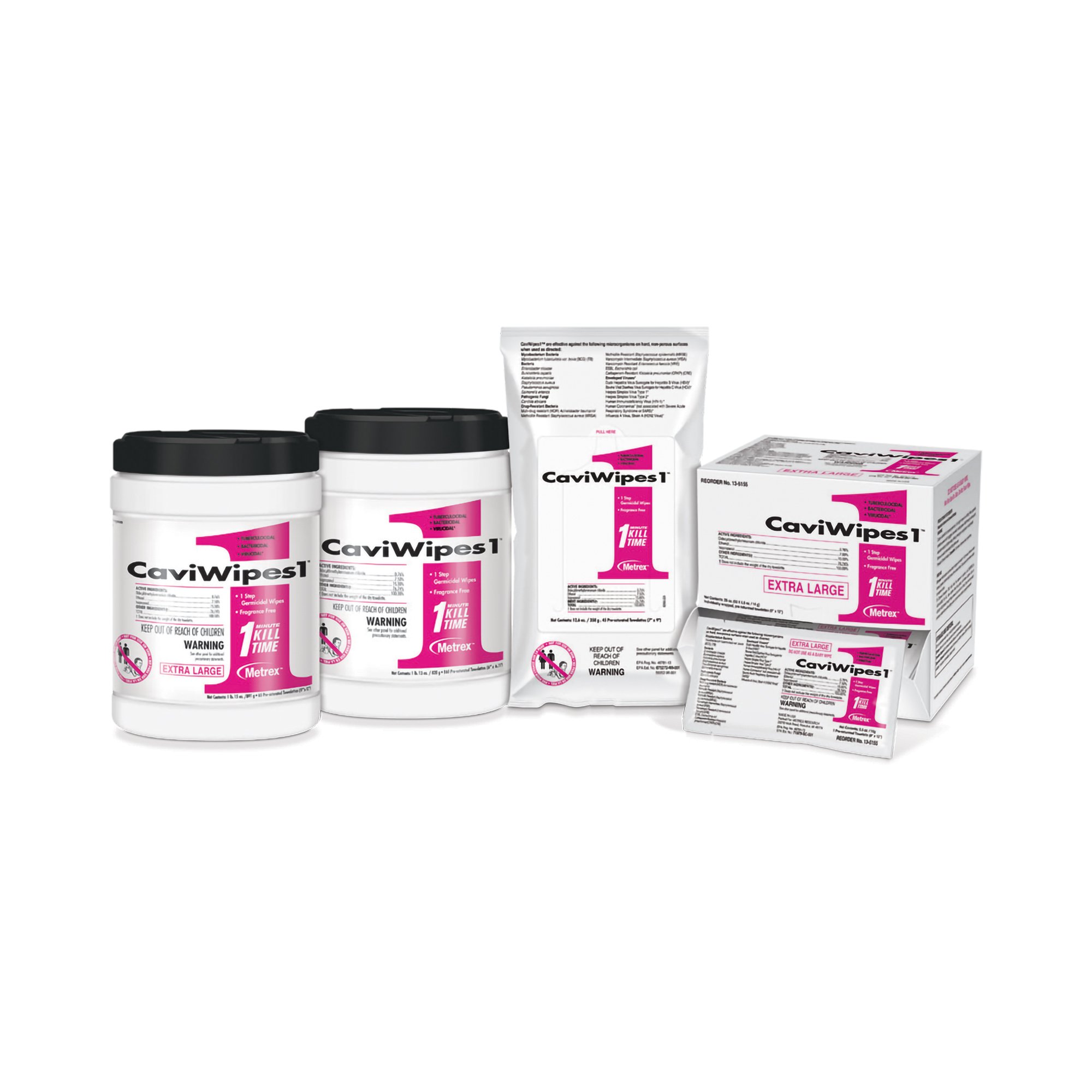 CaviWipes1 Surface Disinfectant, Alcohol Based, Wipes - Image 2