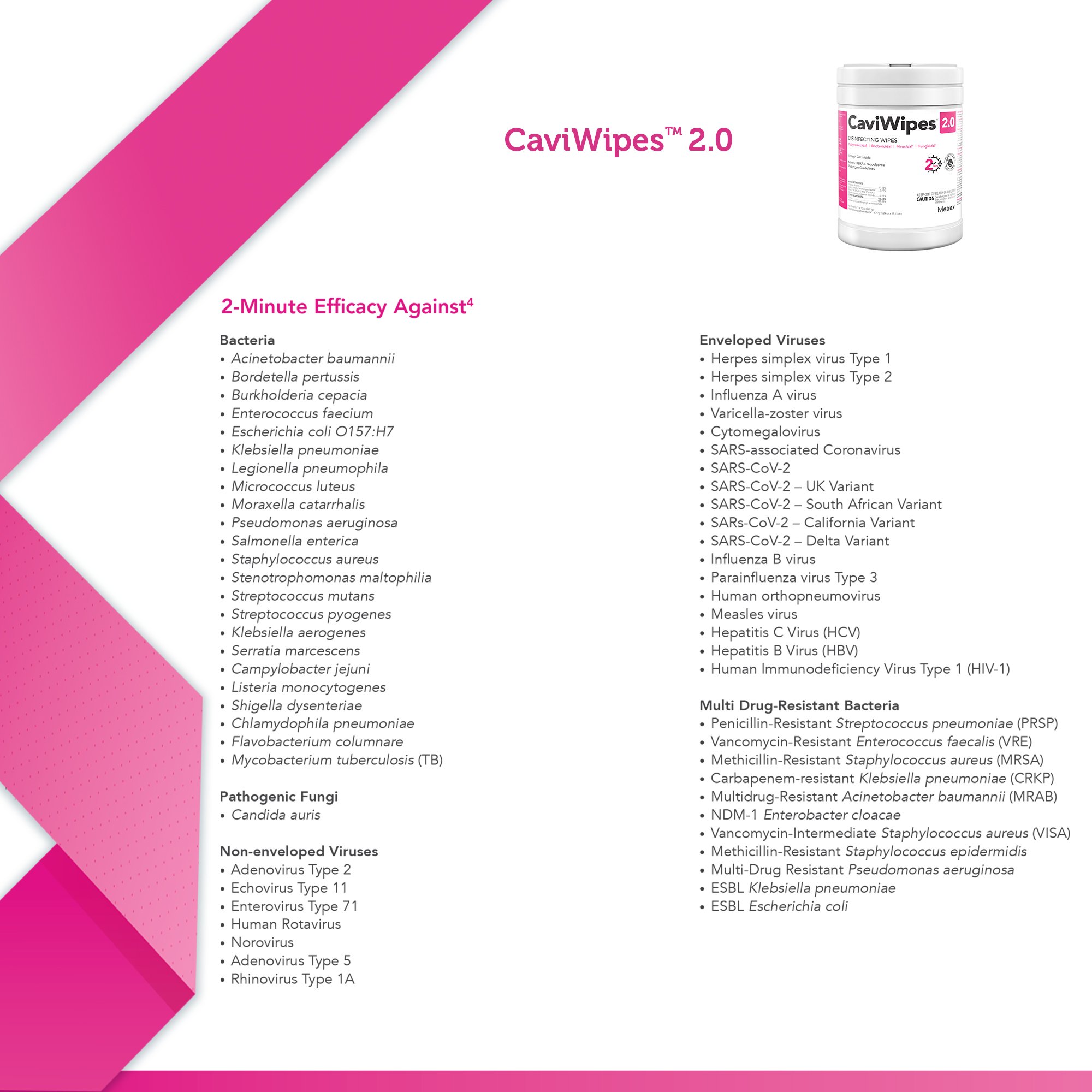 CaviWipes™ 2.0 Disinfecting Wipes, Extra Large - Image 4