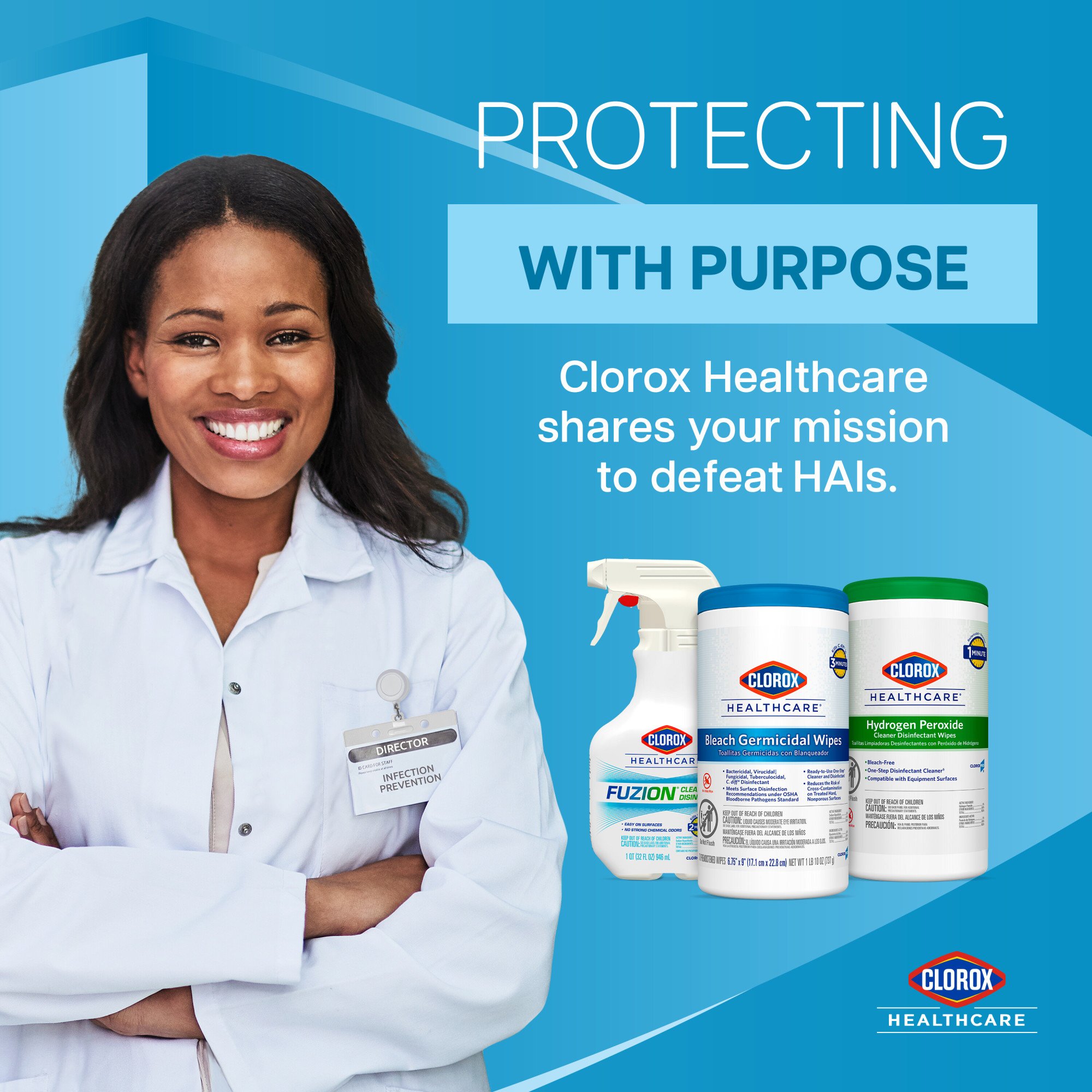 Clorox Healthcare® Bleach Germicidal Wipes, Individual Packets, 50 ct. - Image 9