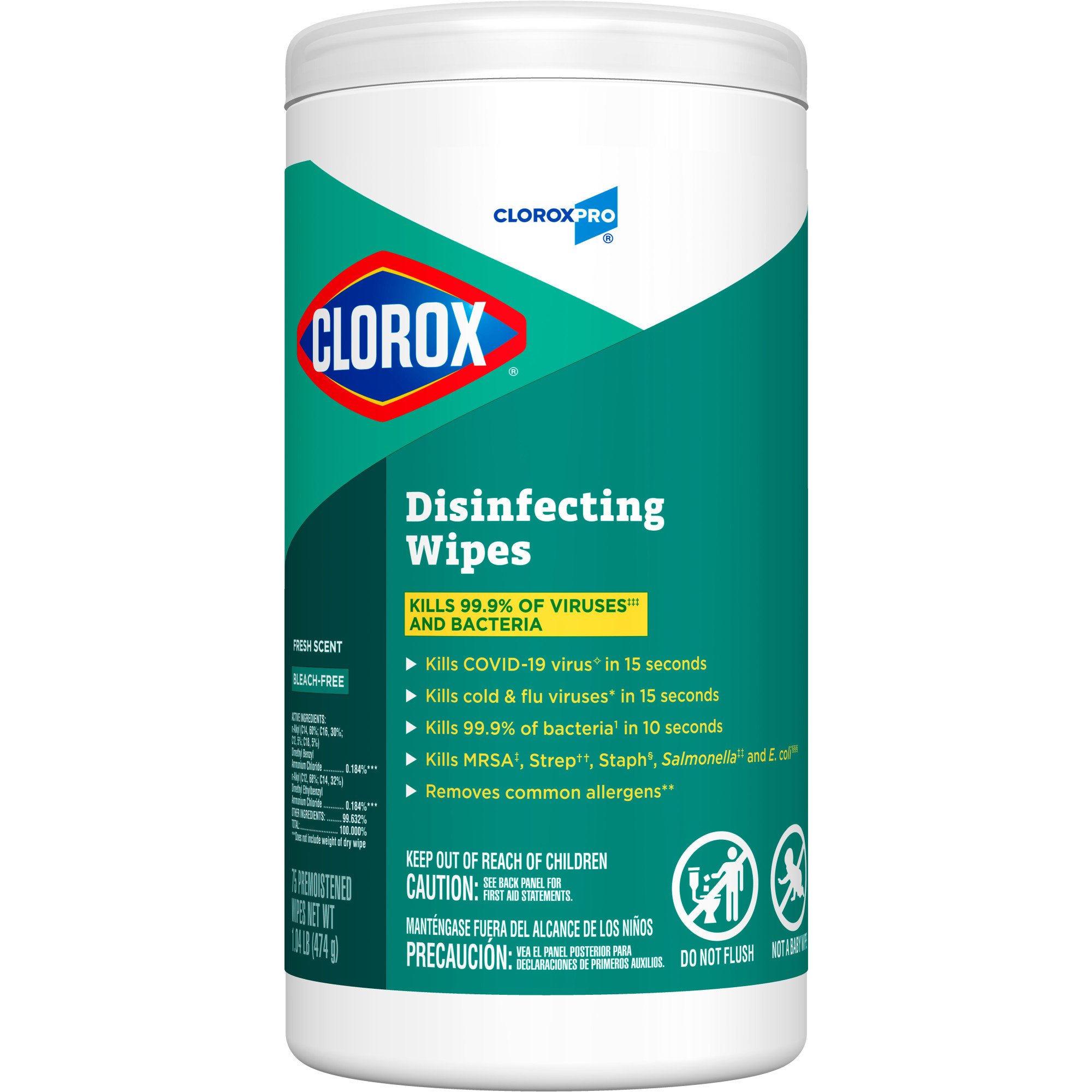 Clorox Pro™ Clorox® Disinfecting Wipes, Fresh Scent, 75 ct. - Image 5