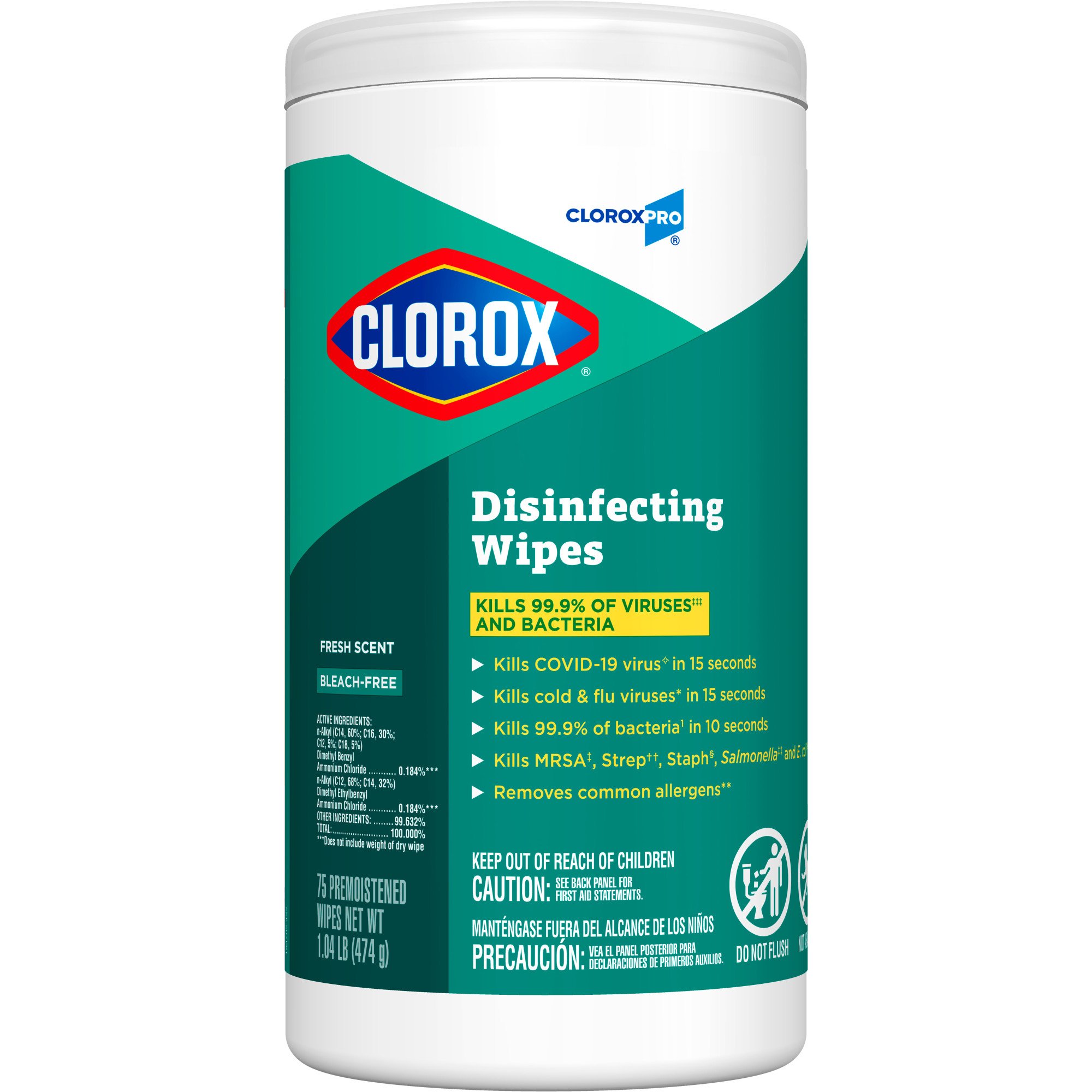 Clorox Pro™ Clorox® Disinfecting Wipes, Fresh Scent, 75 ct.